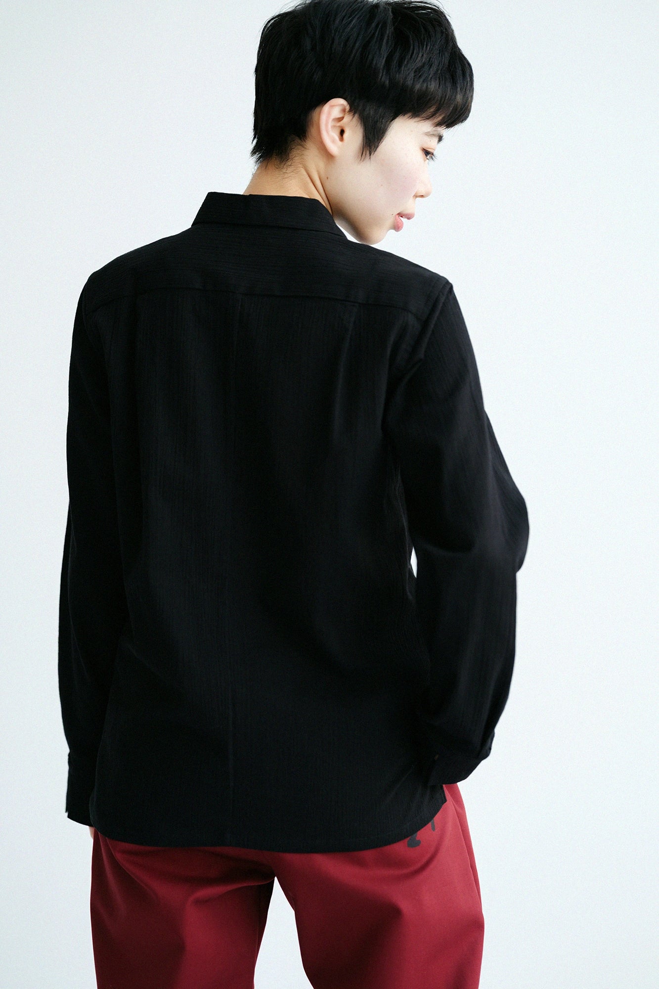 【3월 17일경 발송 예정】타카시마치지미 20/20 스키퍼 셔츠/검은색