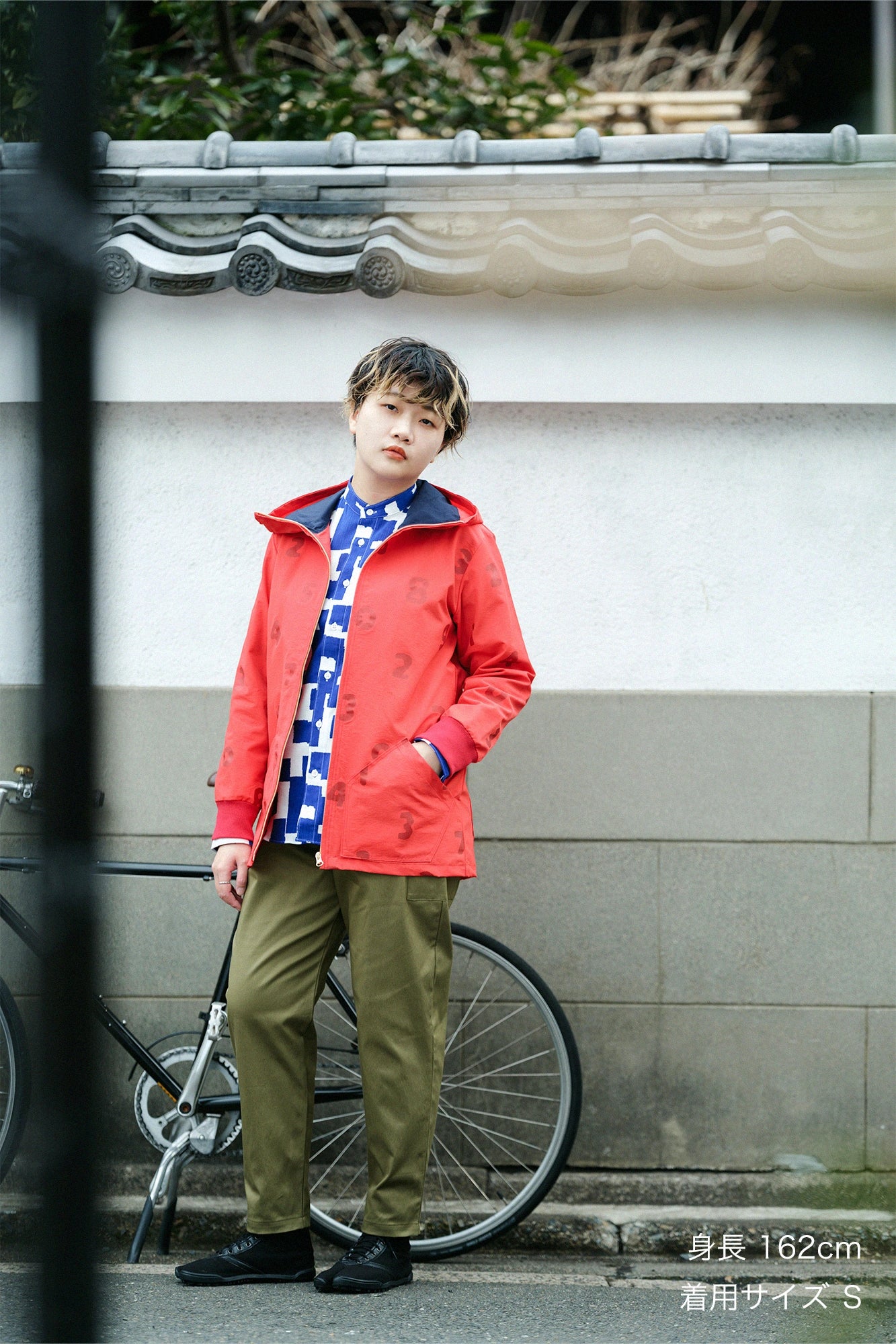 【3月10日頃発送予定】コットンナイロンクロス BIKEパーカー／SO-SU-U ブロンズレッド