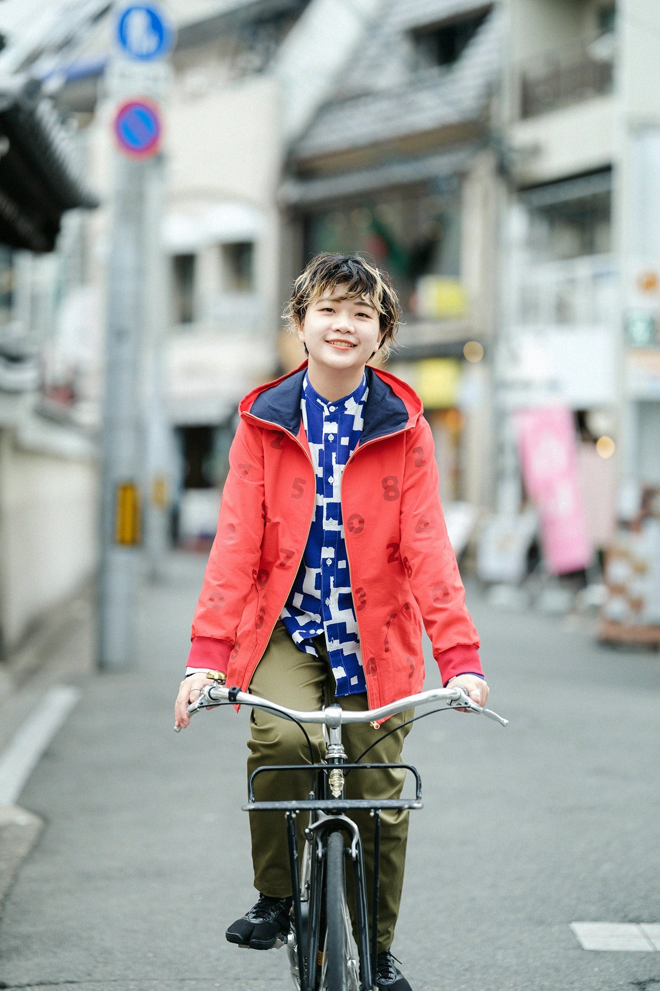 【3月10日頃発送予定】コットンナイロンクロス BIKEパーカー／SO-SU-U ブロンズレッド