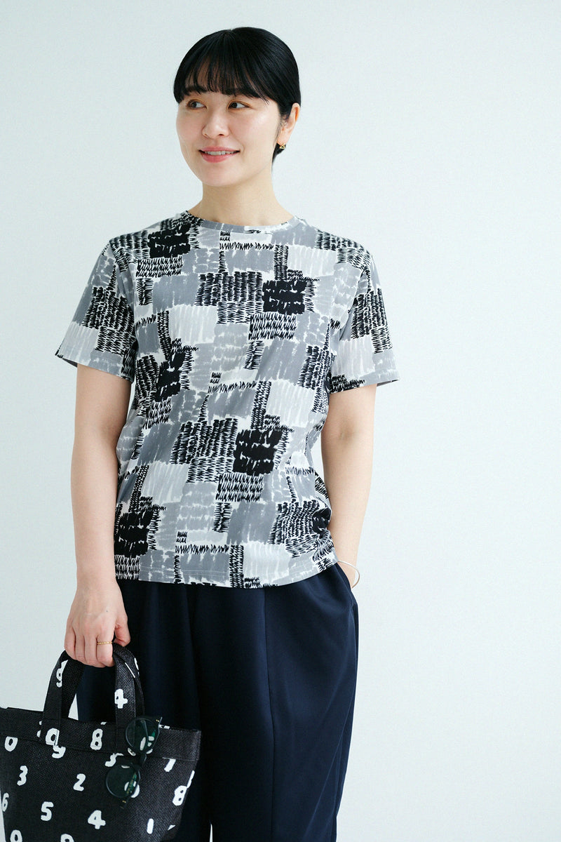 高島縮 40/40 半袖Tシャツ