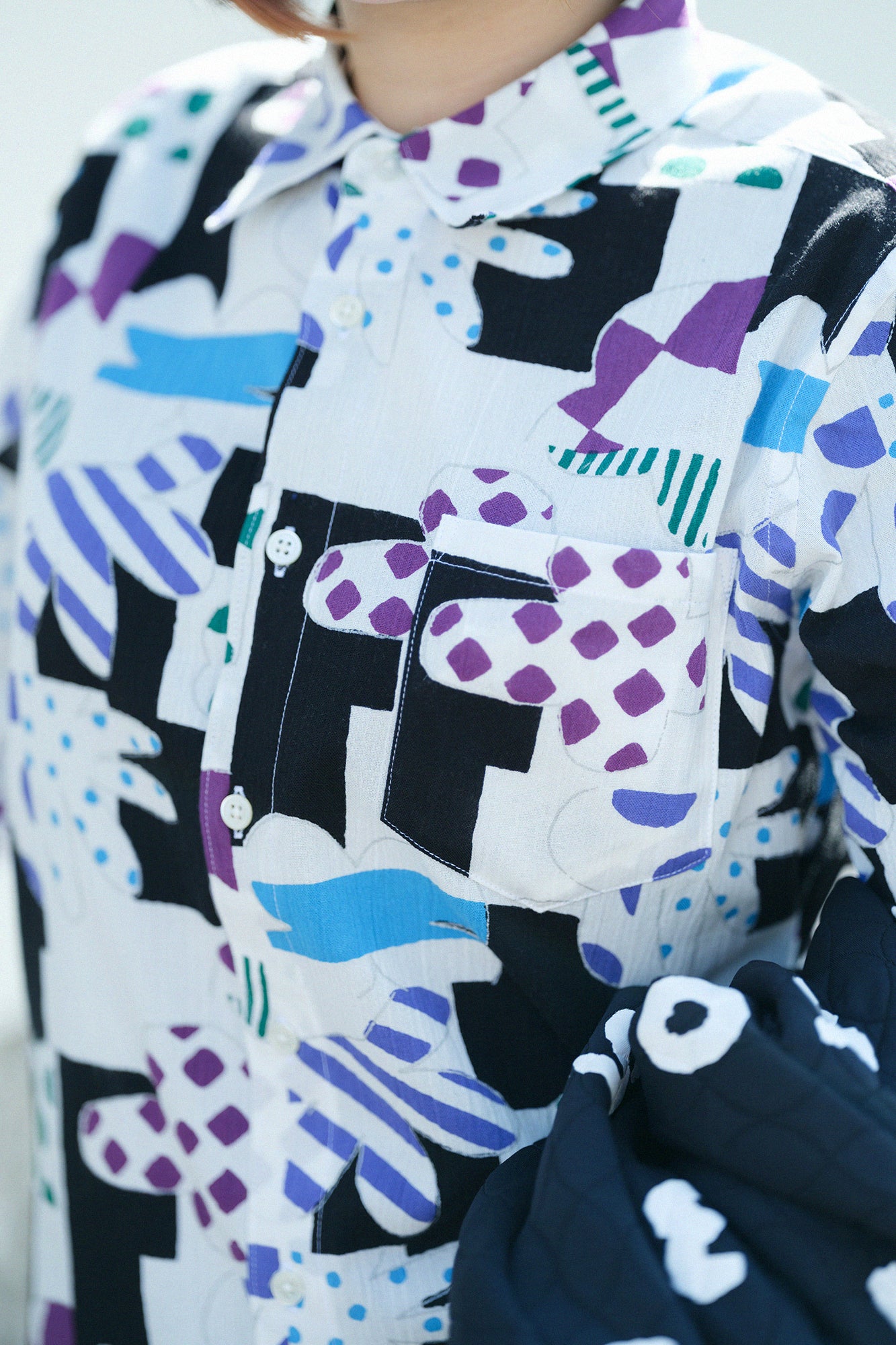 高島縮 20/20 シャツ／はずむ