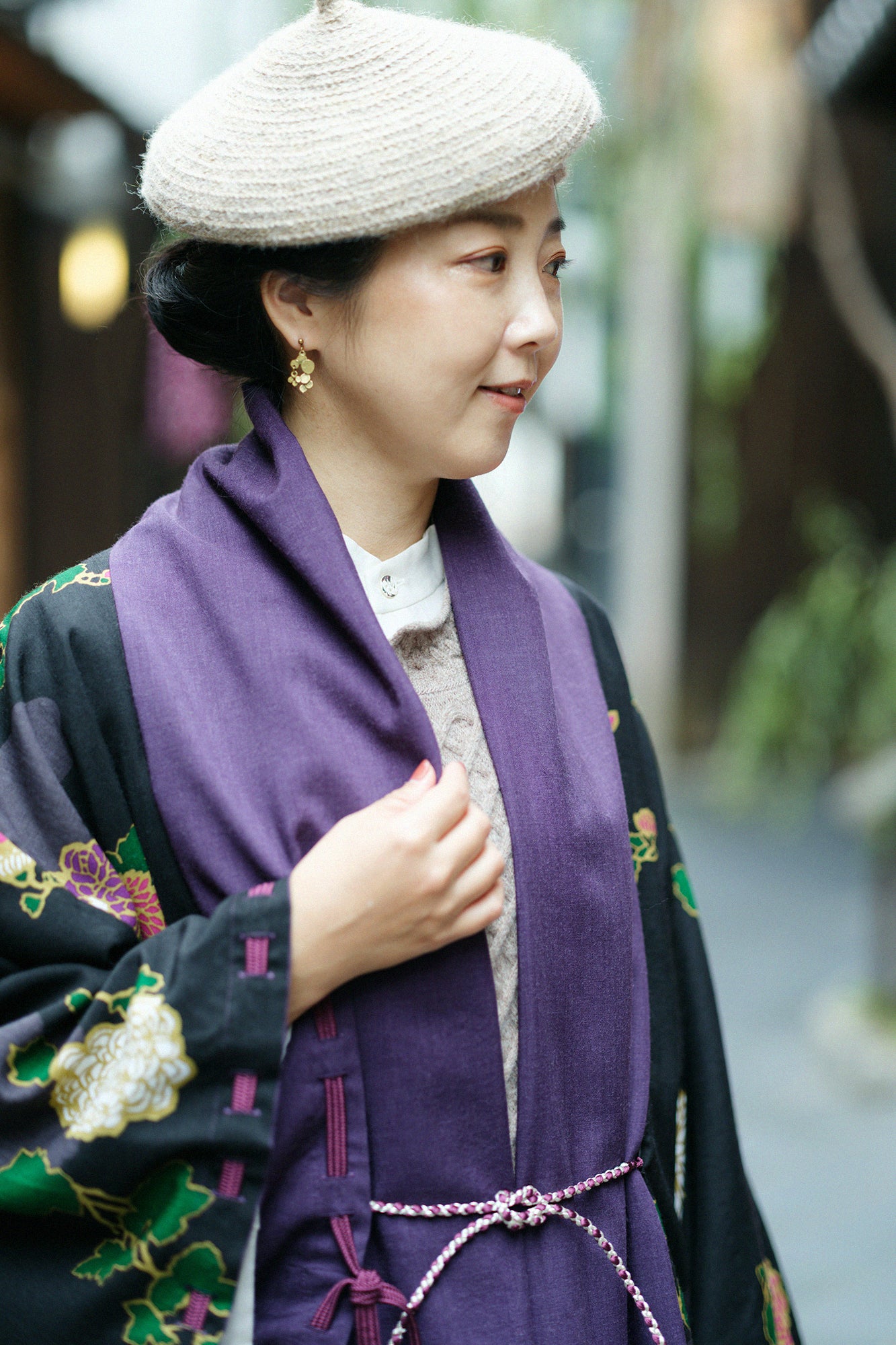 予約】モスリン 宮中袖 可逆