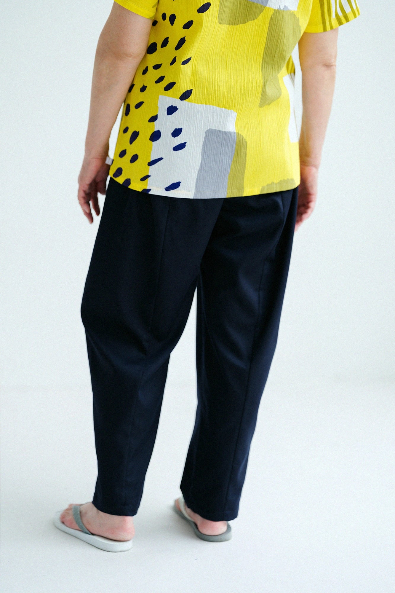 Stretch-Tencel-Twill-Laufhose/Navy-Schwarz