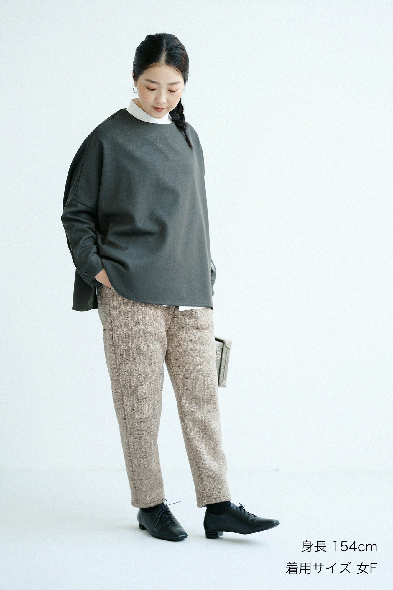 【預購】Alpinix 寬版上衣／深橄欖綠（※預計於12月9日左右發貨）