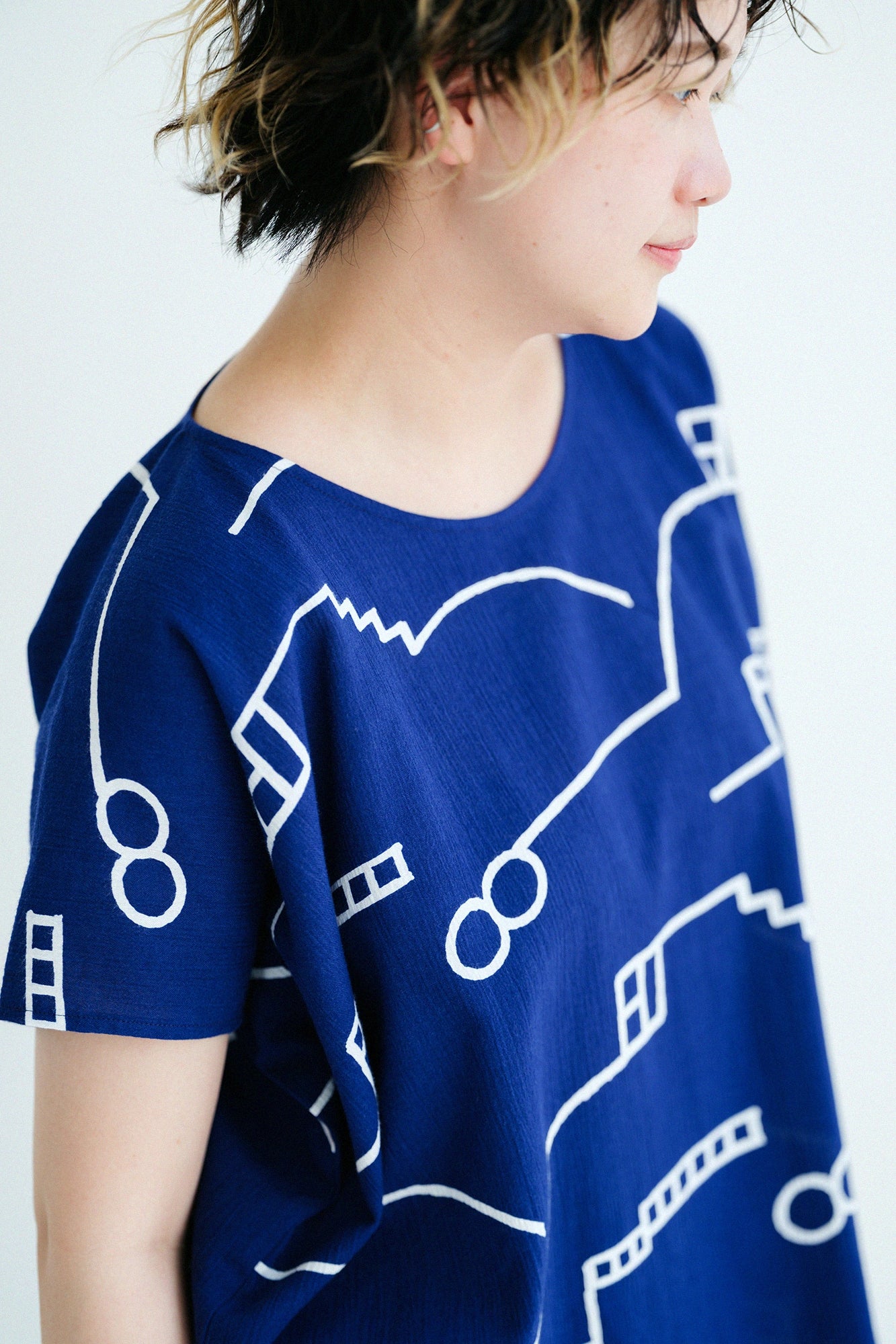 【Ships ard. 6/23】Chizimi Cotton 20/20 Square Top / Chari