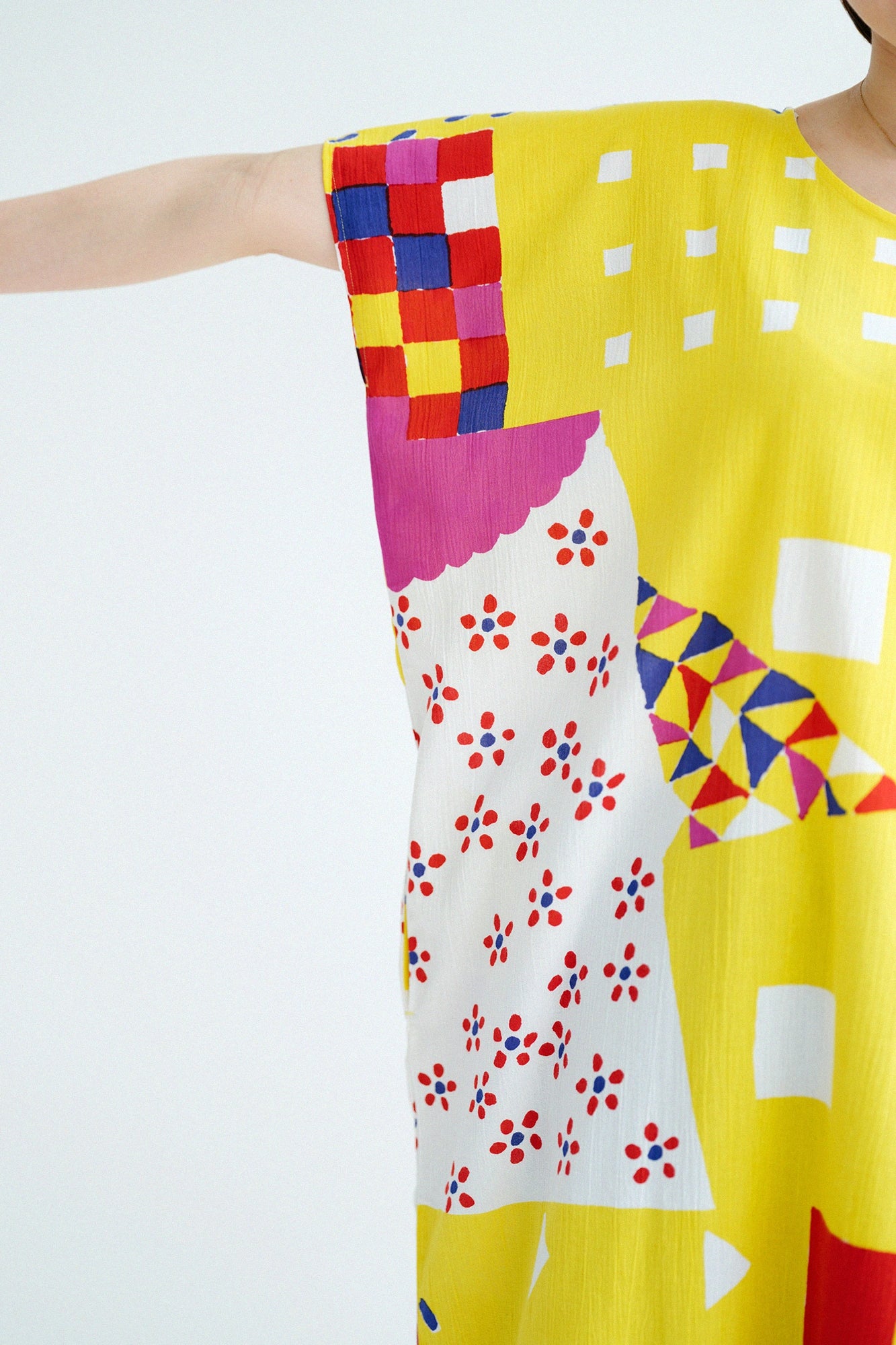 【Ships ard. 6/23】Chizimi Cotton 20/20 Rectangular Dress / Treasure Casket