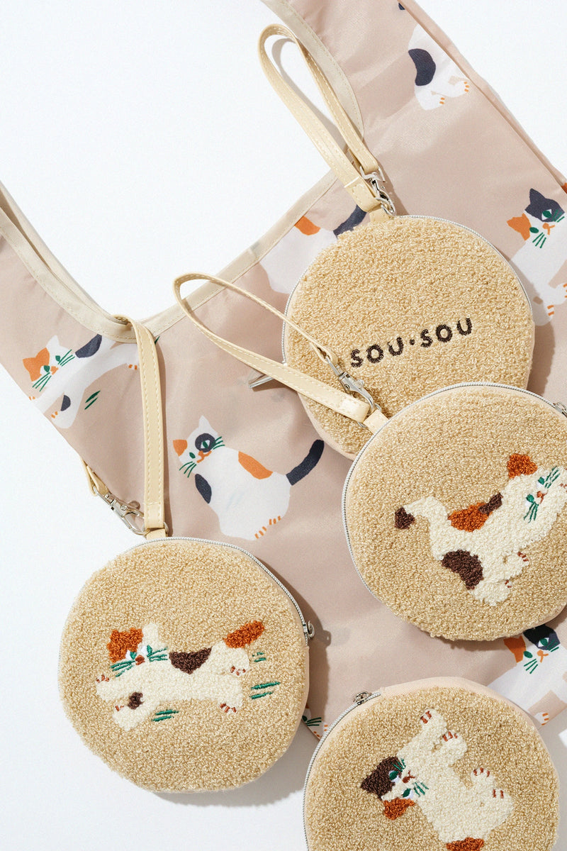 SOU・SOU×誠品書店 三毛猫ポーチ＆エコバッグ