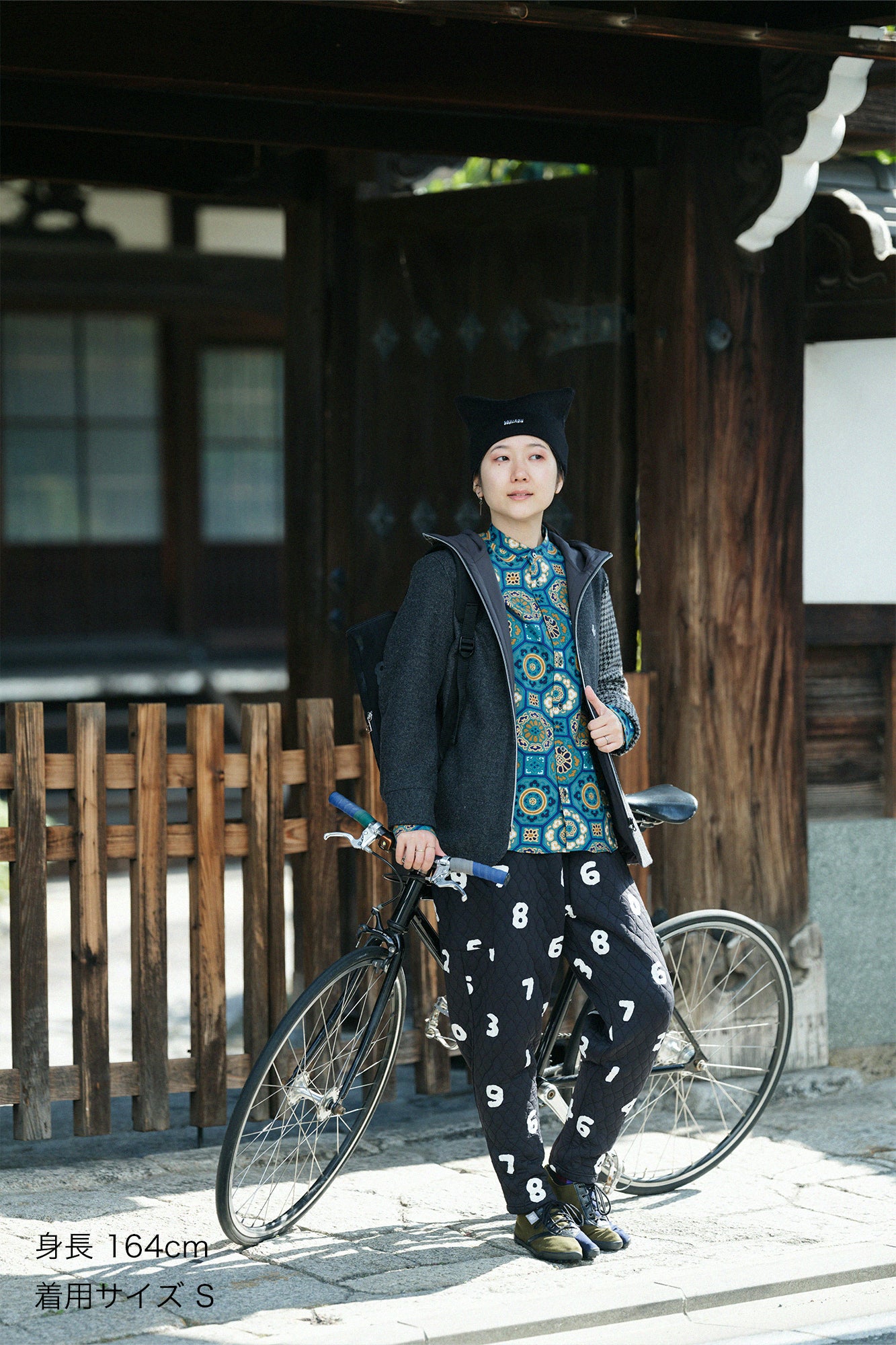 CBN Wool ZIP UP Hooded Jacket／Dark Grey 