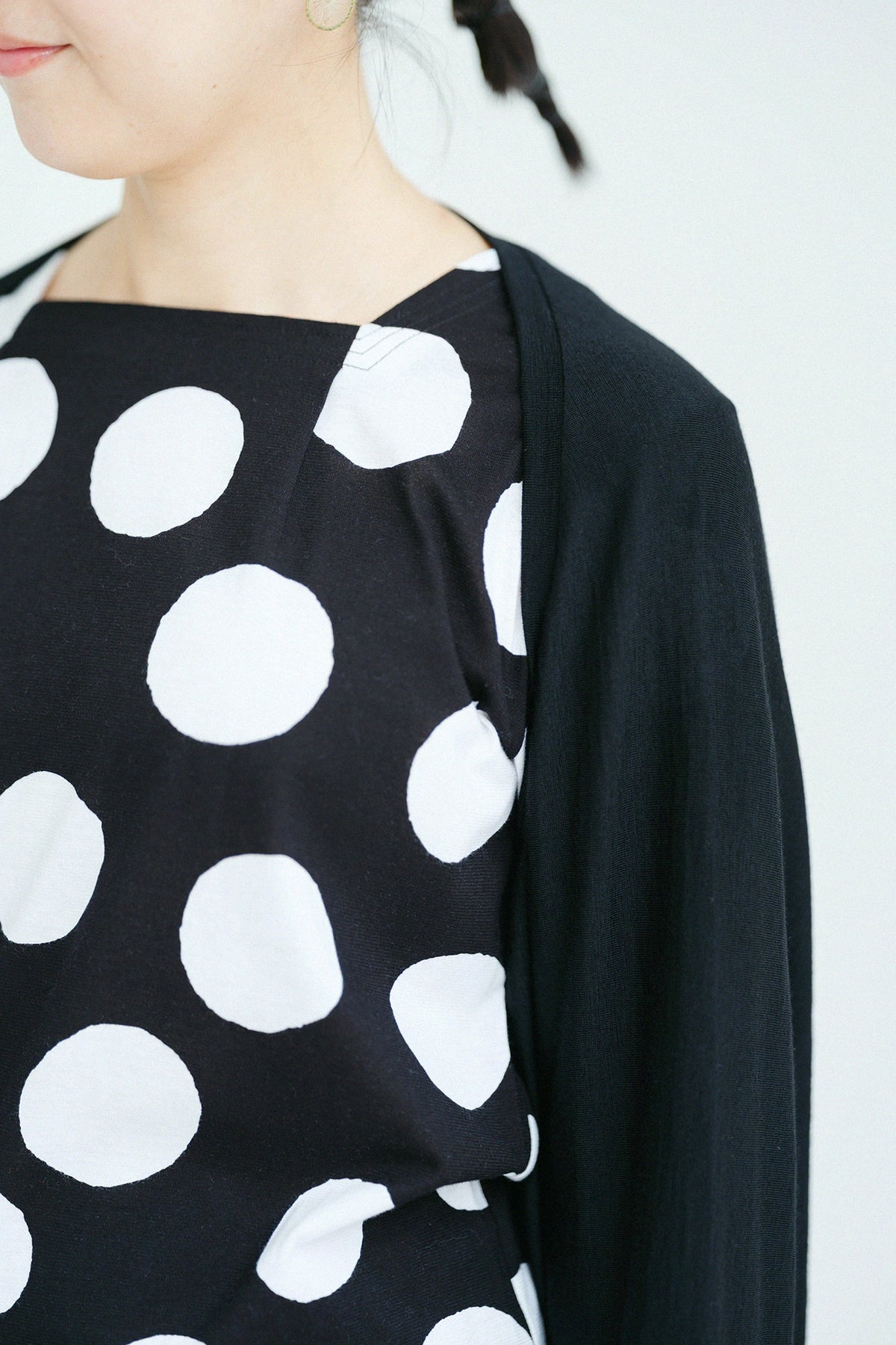 【Ships Ard 9/22】Washable Plain Stitch Wool Squirrel-like Cardigan Short／Black
