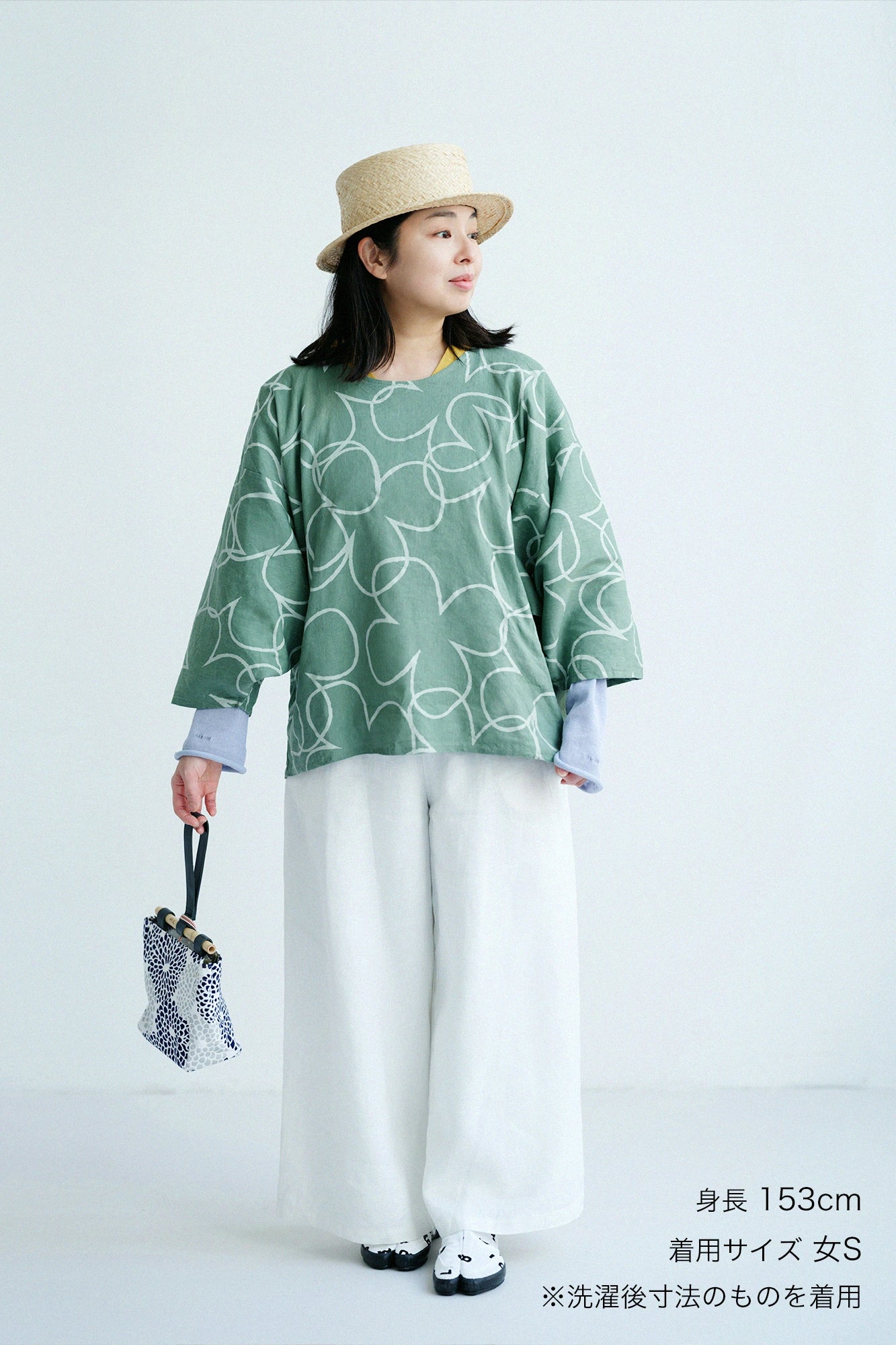 [Versand voraussichtlich um den 3. März herum] Quadratischer Naginata-Robe aus Leinen/Rayon/Happy Kusanagi