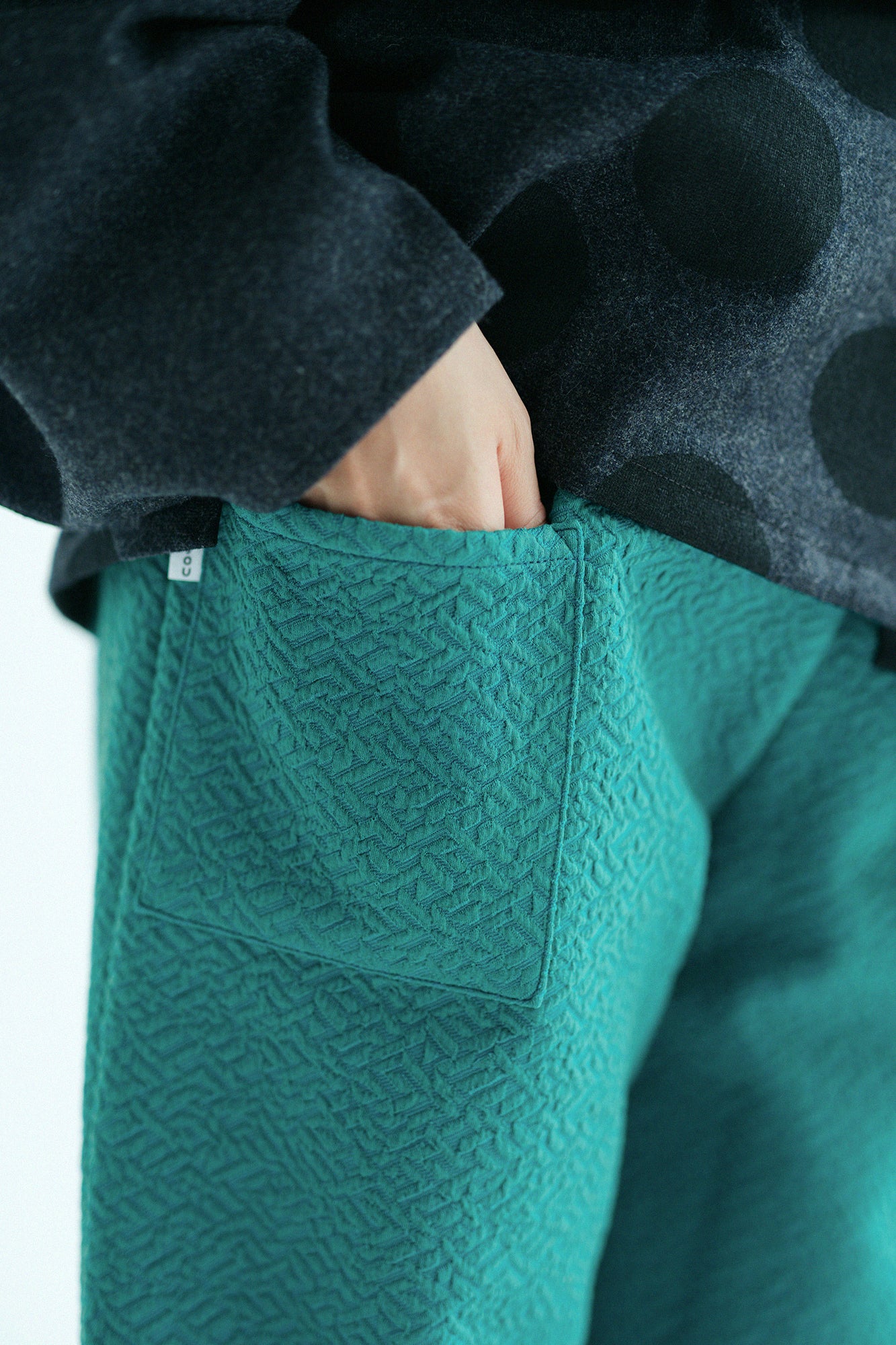 [Reservierung] Jacquard Fold Monpe/Peacock Green (*Versand voraussichtlich um den 25. November)