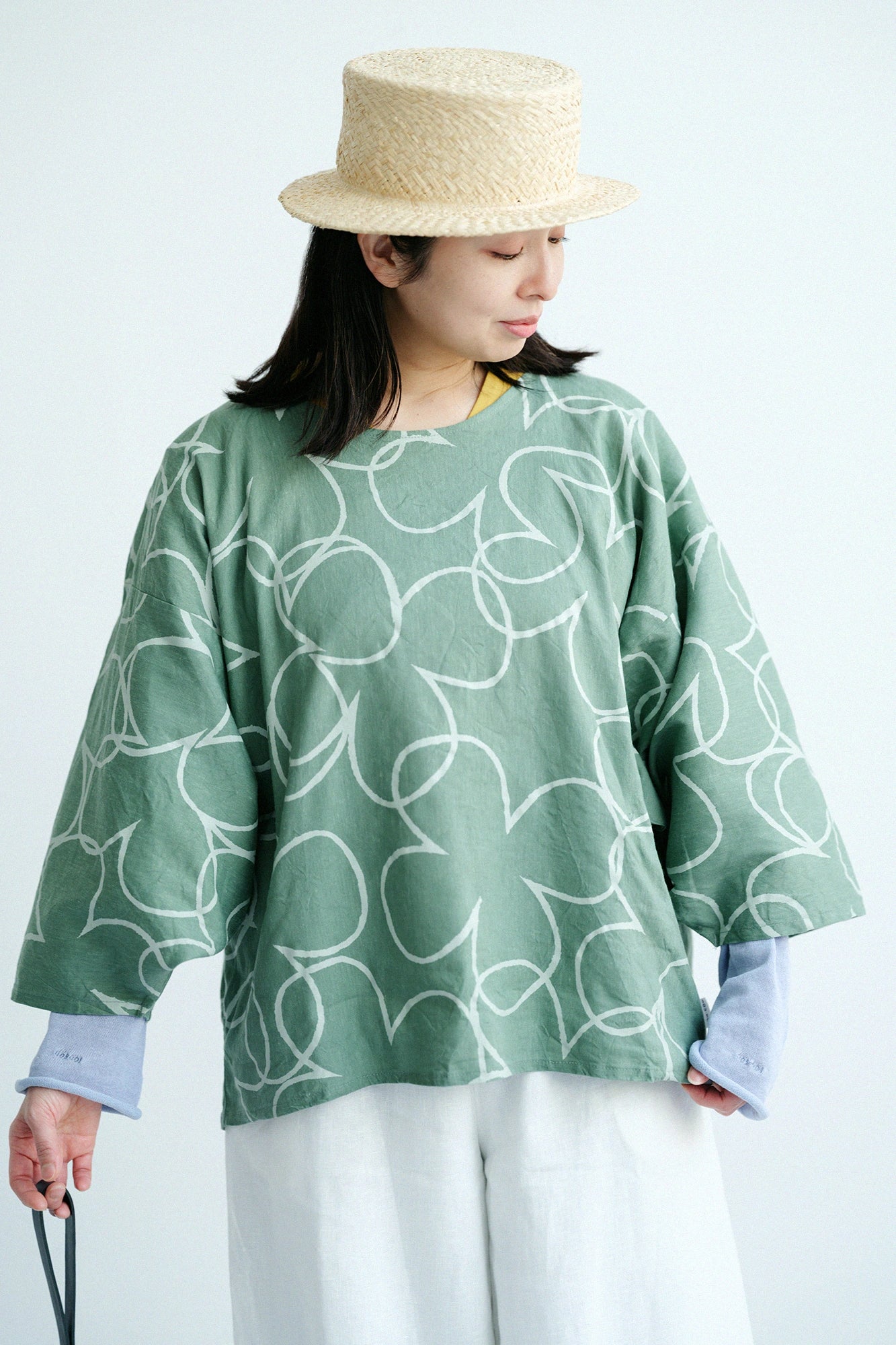 [Versand voraussichtlich um den 3. März] Baumwolle-Leinen-Kelle/Himmelblaue Maus