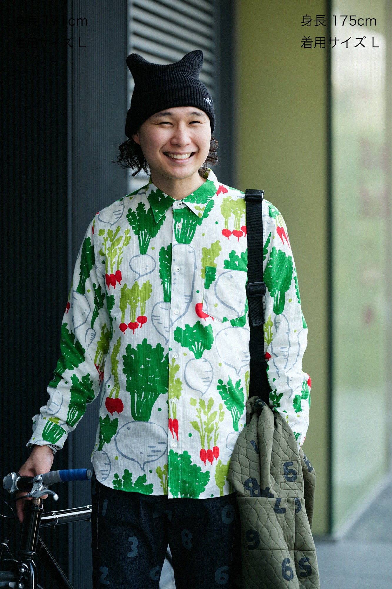 高島縮 20/20 シャツ／大根かぶら