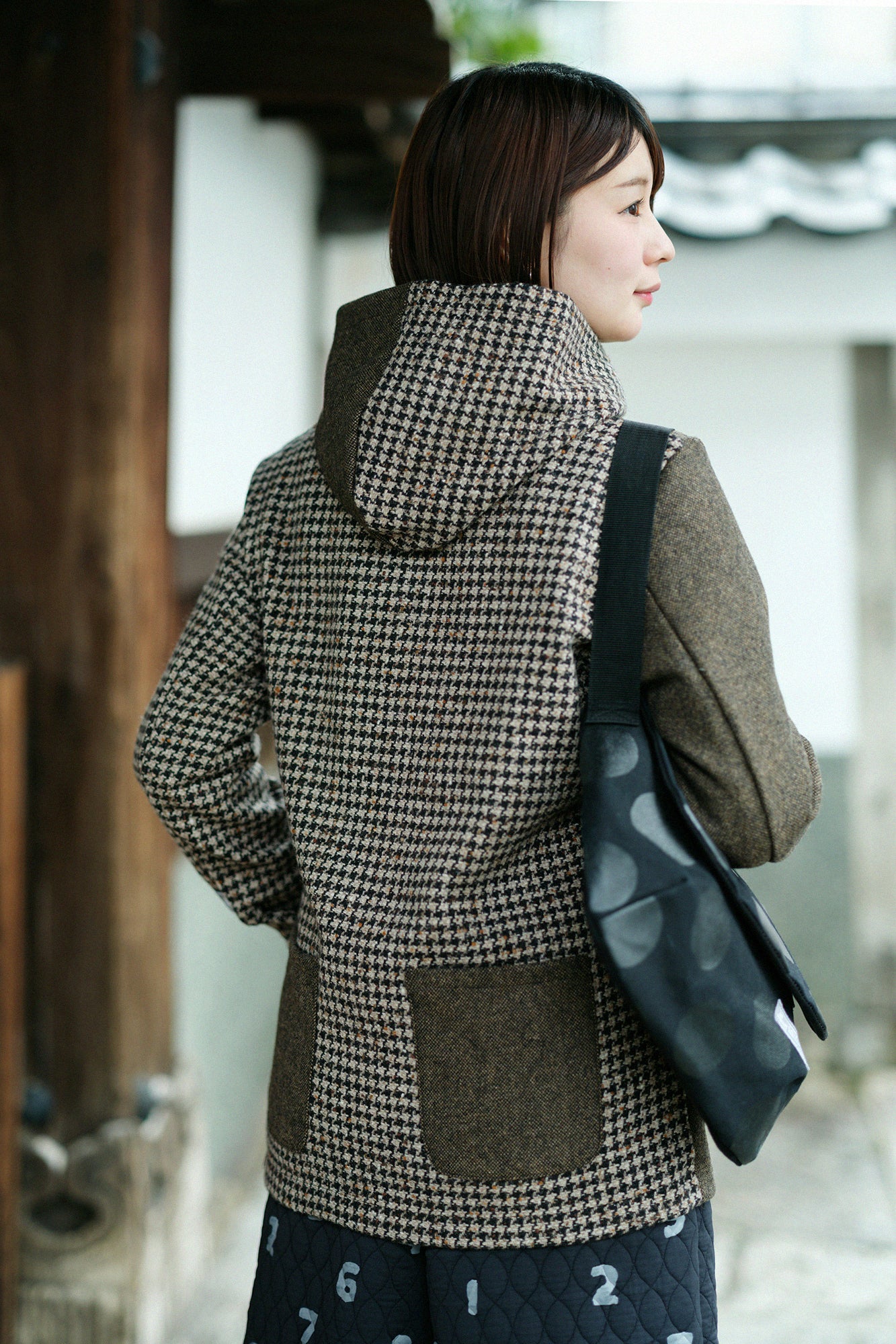 CBN Wool ZIP UP Hooded Jacket／Raw Umber 