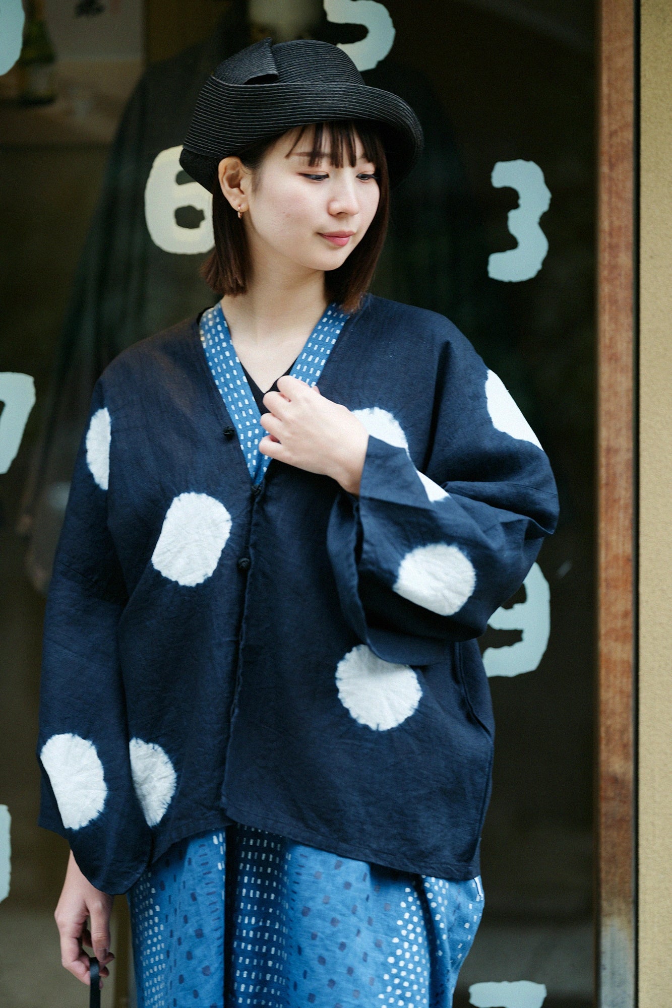 [Versand voraussichtlich um den 3. März] Kinkiyo Shibori Linen Hatsuki/Mizutamai (Mizutamai), Nubairo x Tsukumo