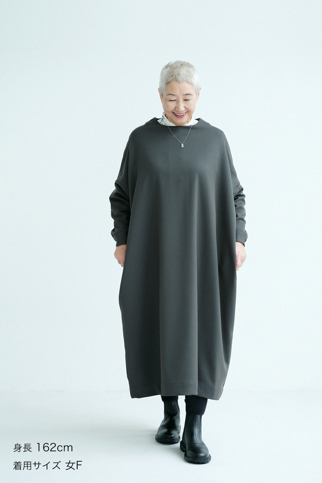 【Pre-order】Alpinix Largo One-piece Dress Maxi Length／Dark Olive Green（※Scheduled to be shipped around Dec 9）