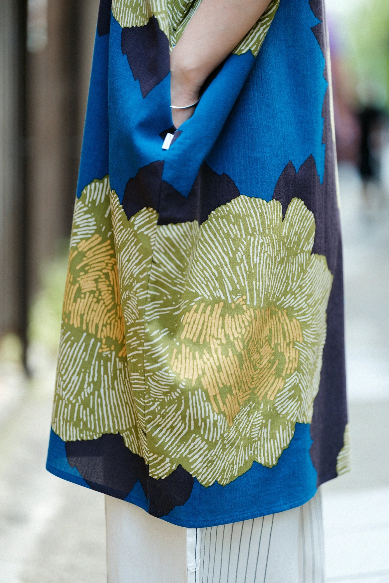 【Ships ard. 6/23】Chizimi Cotton 20/20 Rectangular Dress / Peony Summer Light
