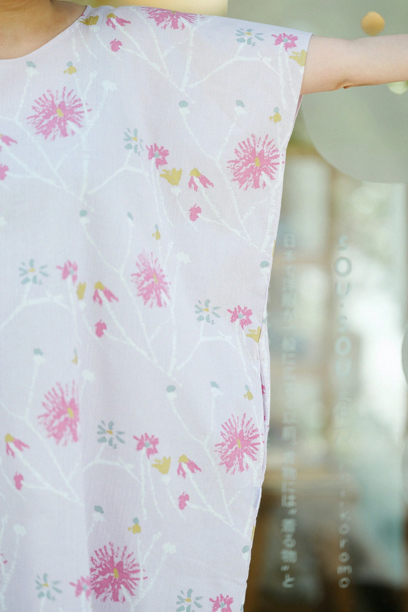 【4月21日頃発送予定】高島縮 20/20 長方形衣（ちょうほうけい）／散歩道（さんぽみち）