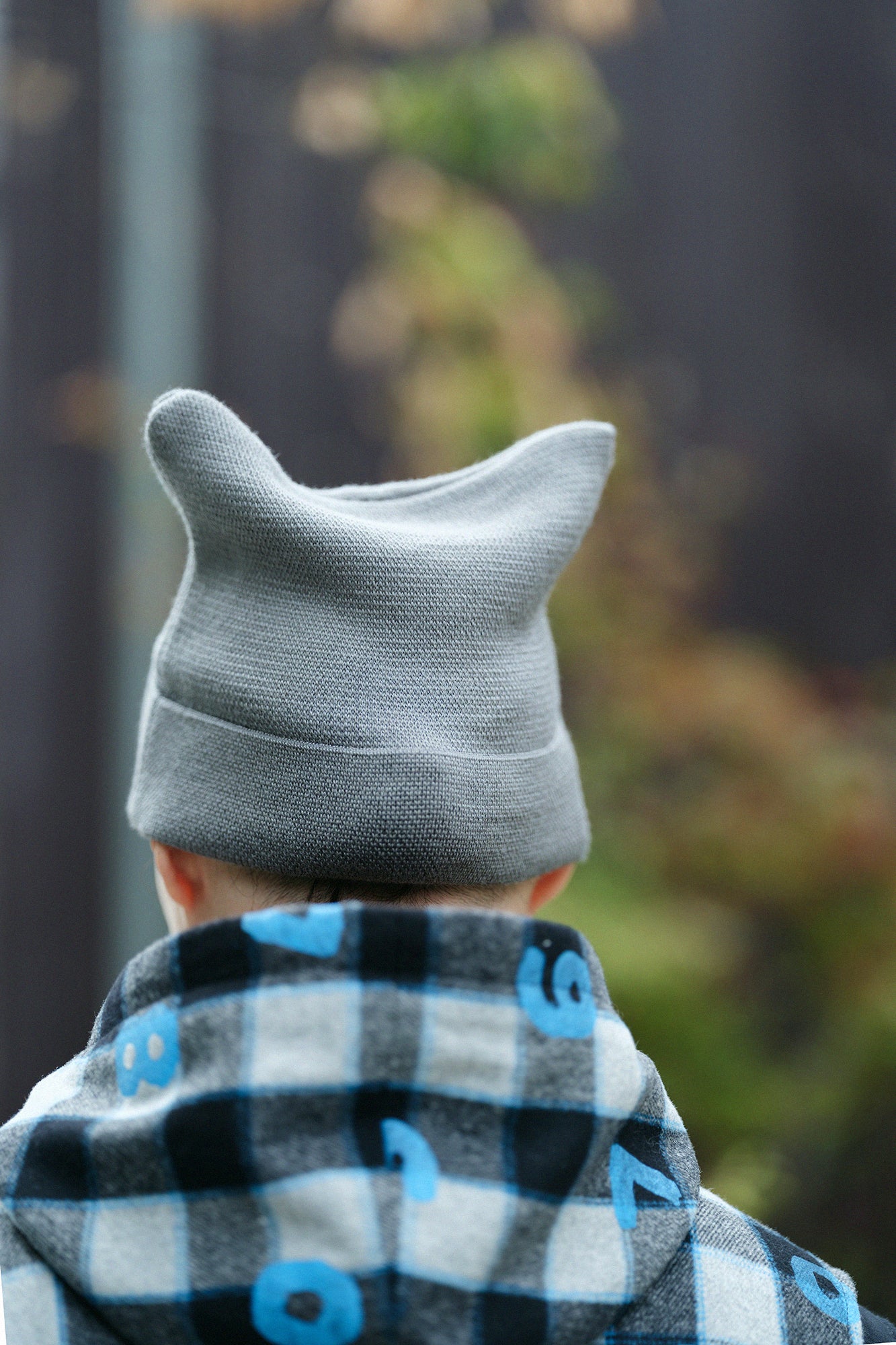 depo Nyan Jacquard Knit Cap／MiddleGrey