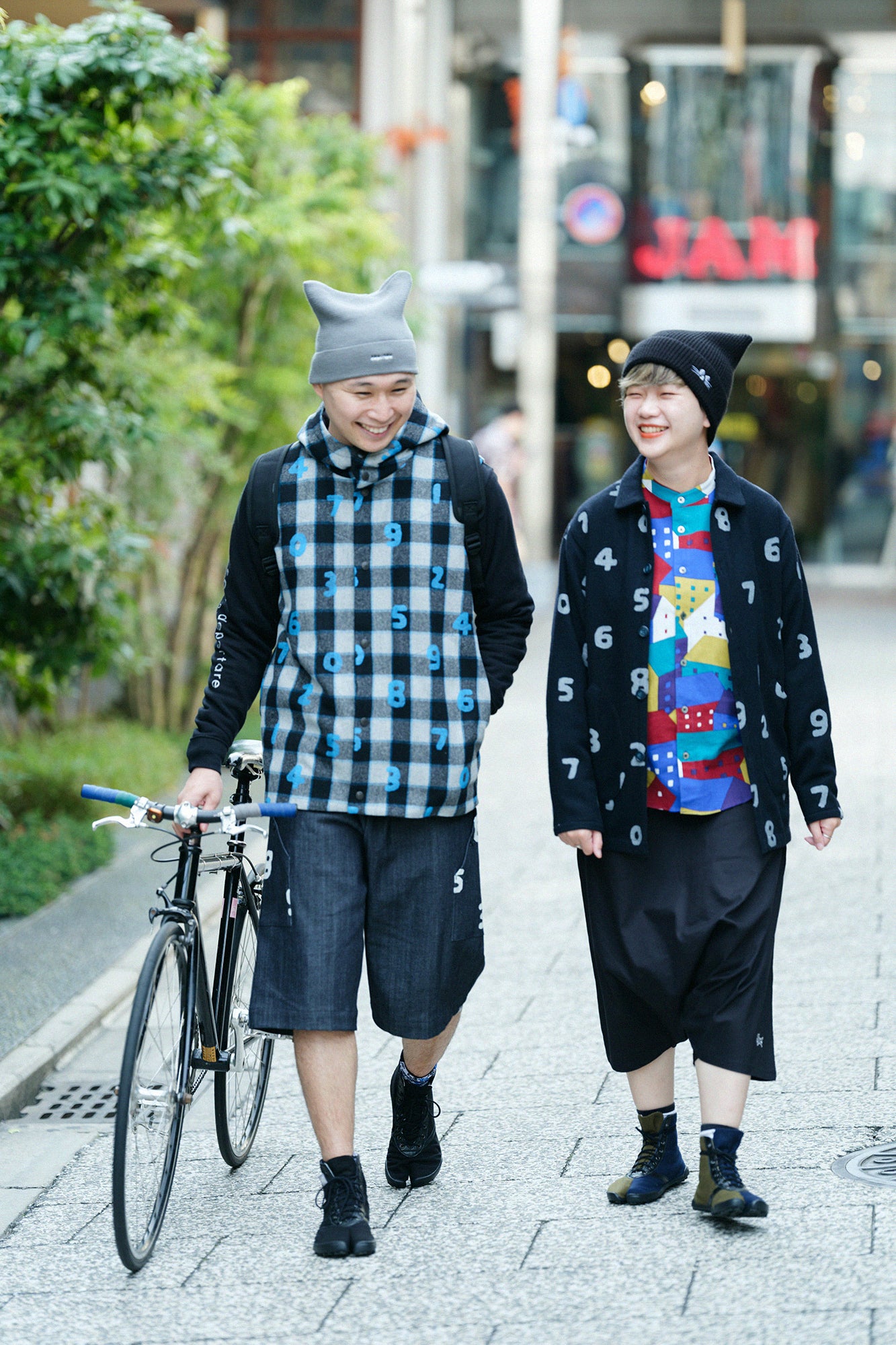 Stretch Denim BIKE Shorts／Indigo×SO-SU-U 