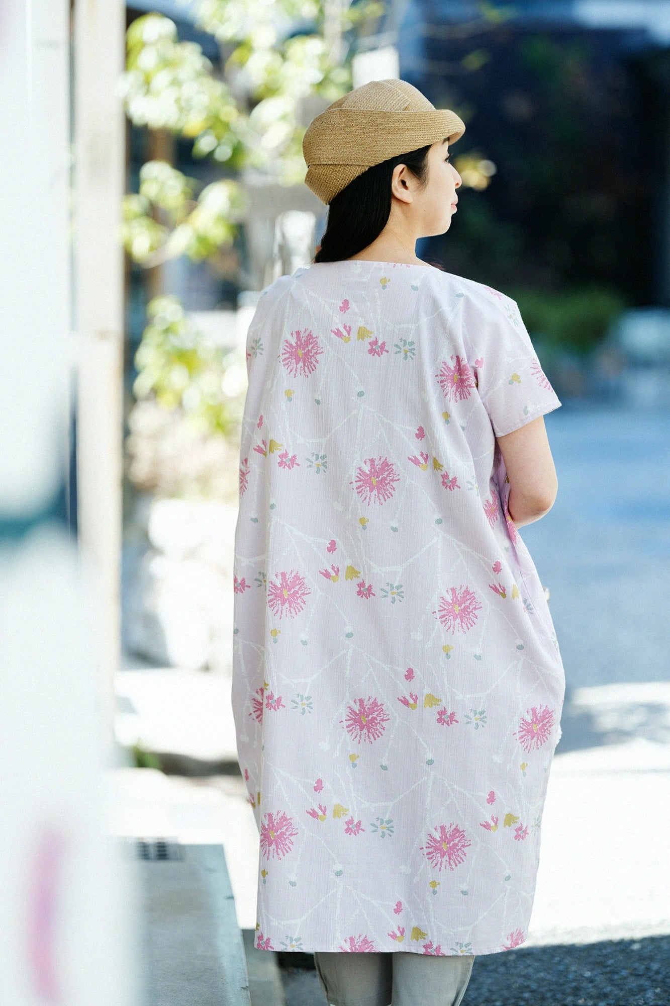 【4月21日頃発送予定】高島縮 20/20 長方形衣（ちょうほうけい）／散歩道（さんぽみち）