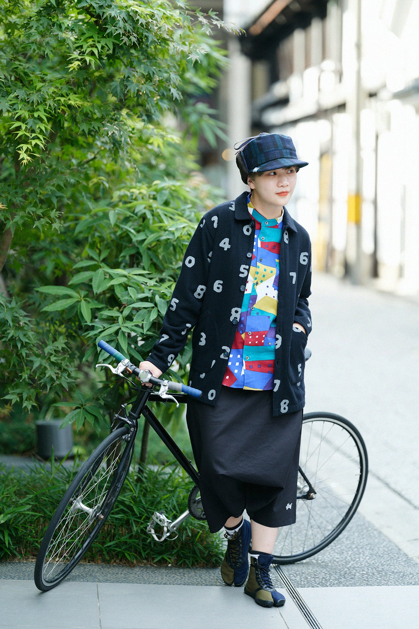 Chizimi Cotton 20/20 Stand Collar Shirt／Northern Countries Variety