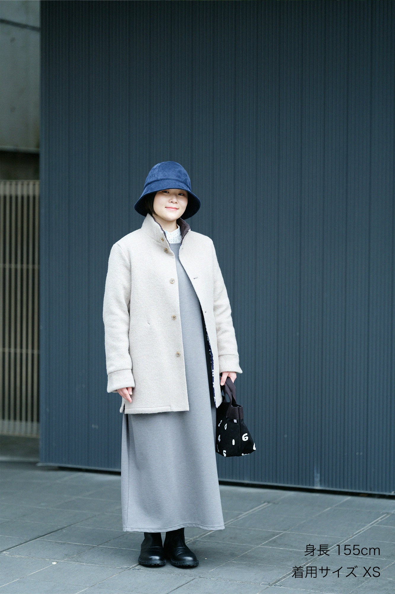 【預購】A.S 雙面羊毛 立領短外套／沙色×網代紋和SO-SU-U十數 昆（※預計於12月9日左右發貨）