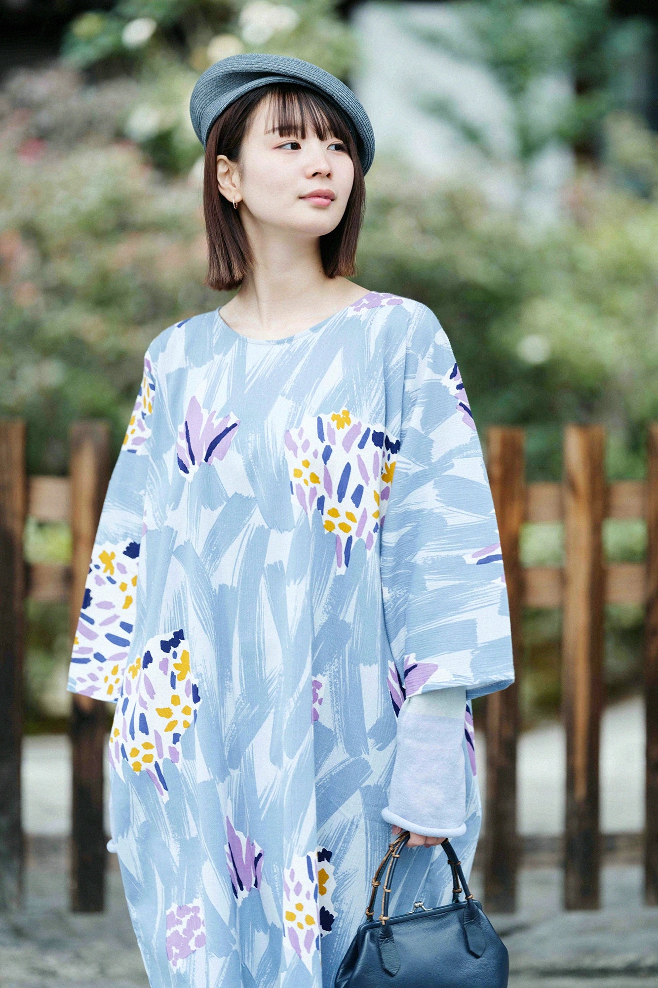 [Versand voraussichtlich ab dem 3. März] Takashima Chijimi 20/20 Naginatagata Kimono (naginata-chōhōkei) / Mizunaka Hana (Suichūka) 