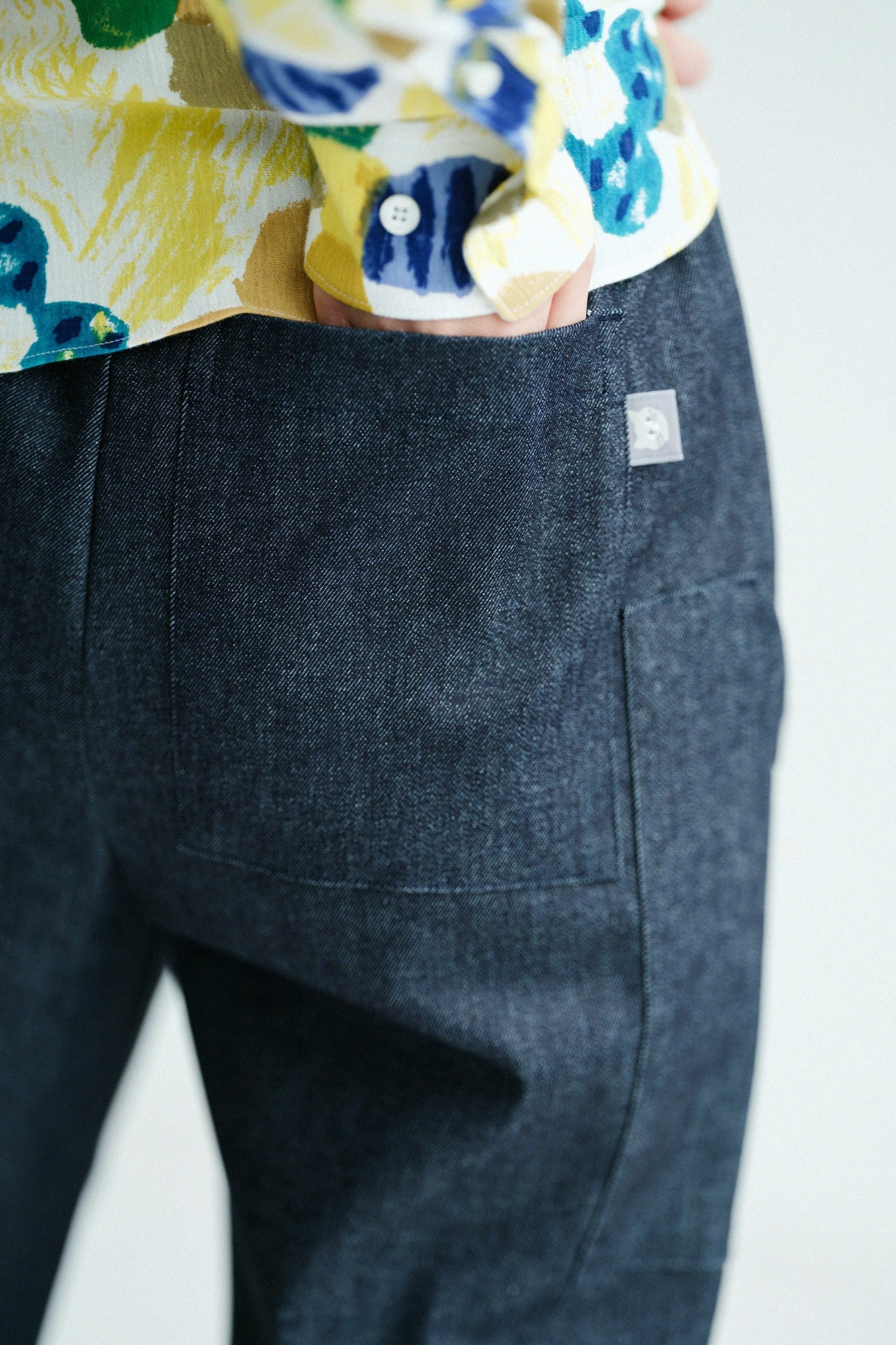 【3月10日頃発送予定】ハイストレッチデニム BIKEすててこ／インディゴ