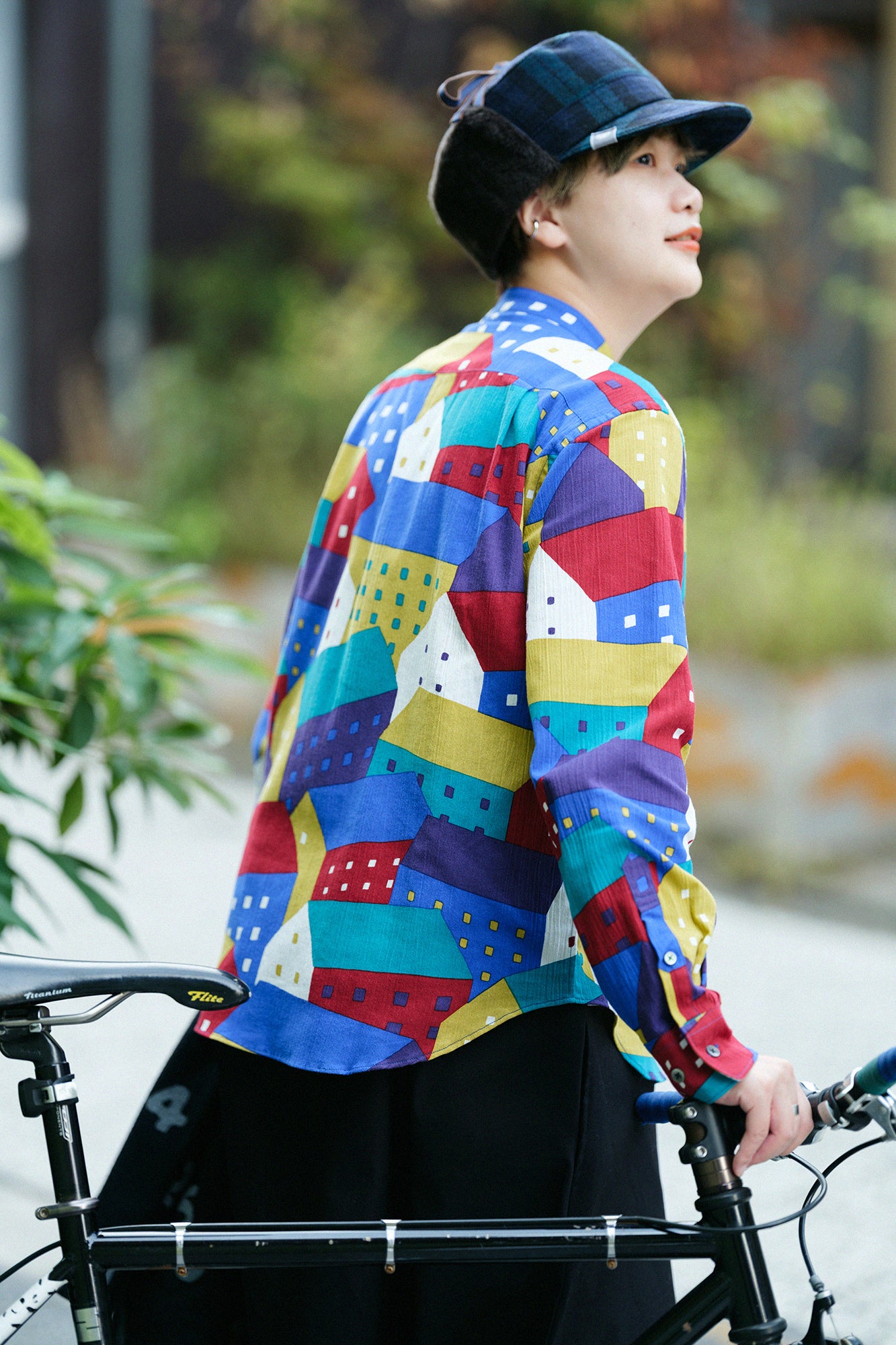 Chizimi Cotton 20/20 Stand Collar Shirt／Northern Countries Variety