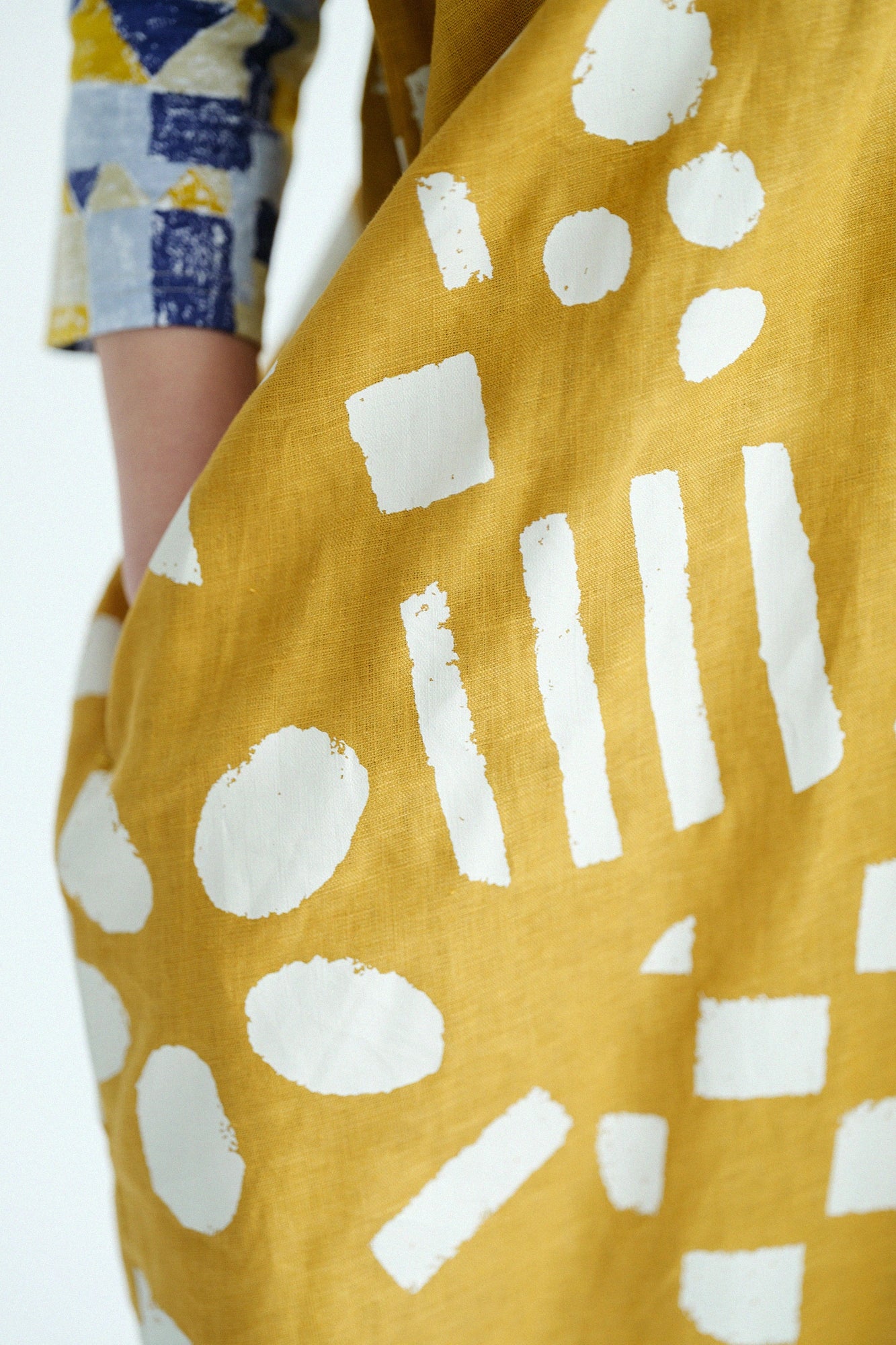 【3월 3일경 발송 예정】마 직사각형 원피스 후타츠미／우라라양(요우) 노란색 