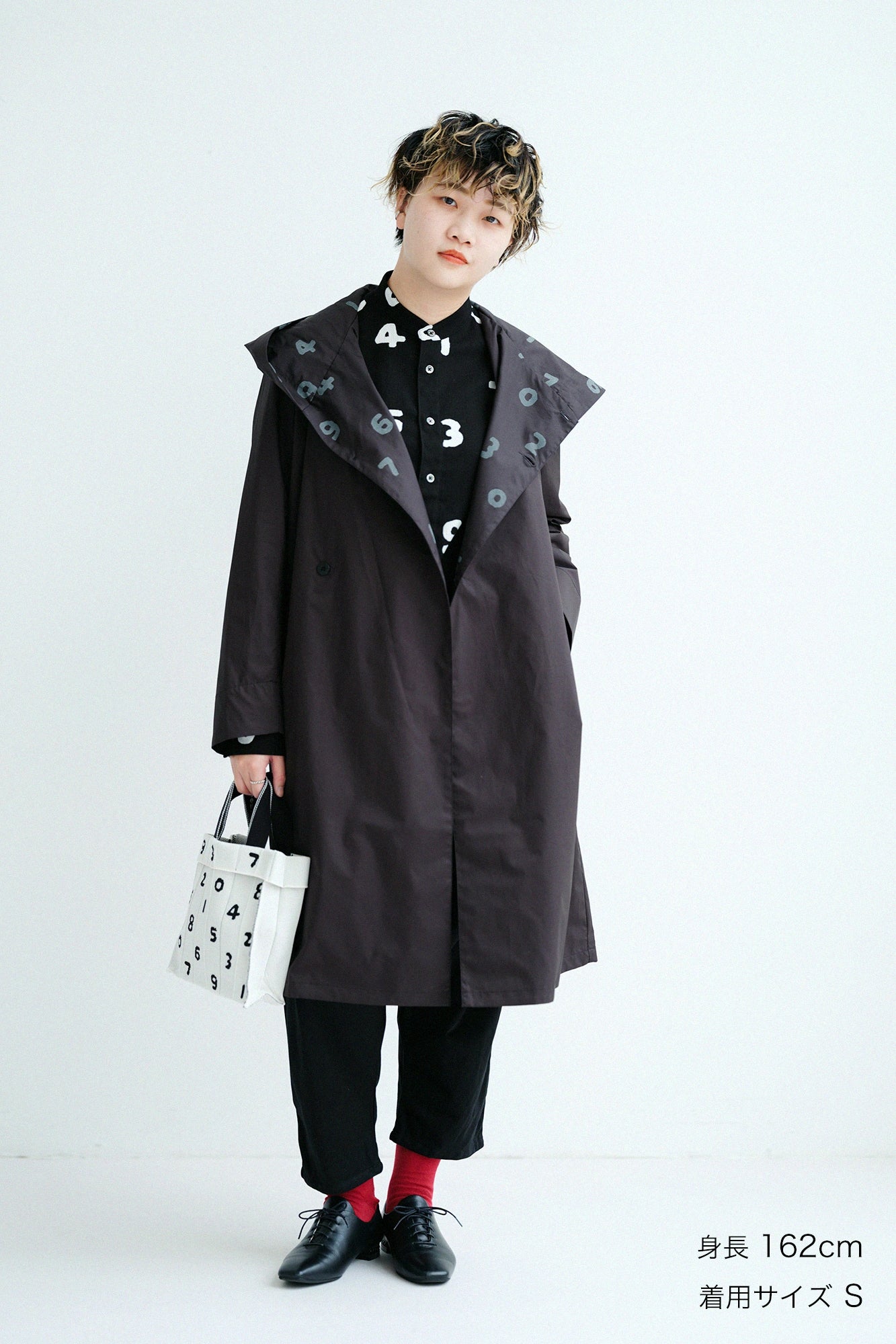 [Versand voraussichtlich um den 17. März] Hochdichter Twill-Lebensmittelmantel/SchwarzSO-SU-U