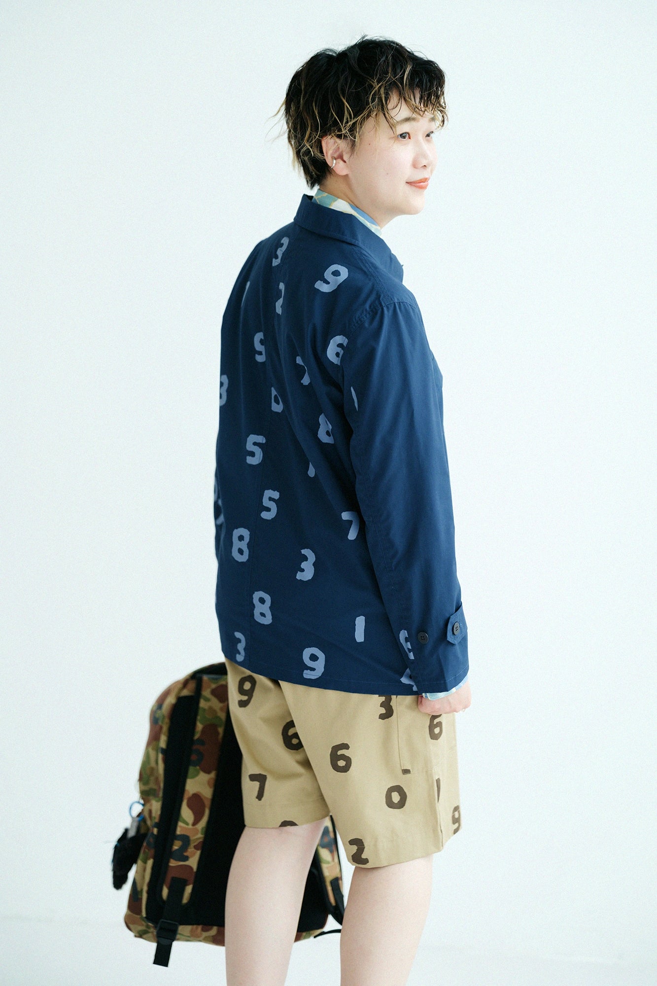 [Versand voraussichtlich um den 10. März herum] Cargojacke aus hochdichtem Schreibmaschinenstoff/MarineblauSO-SU-U