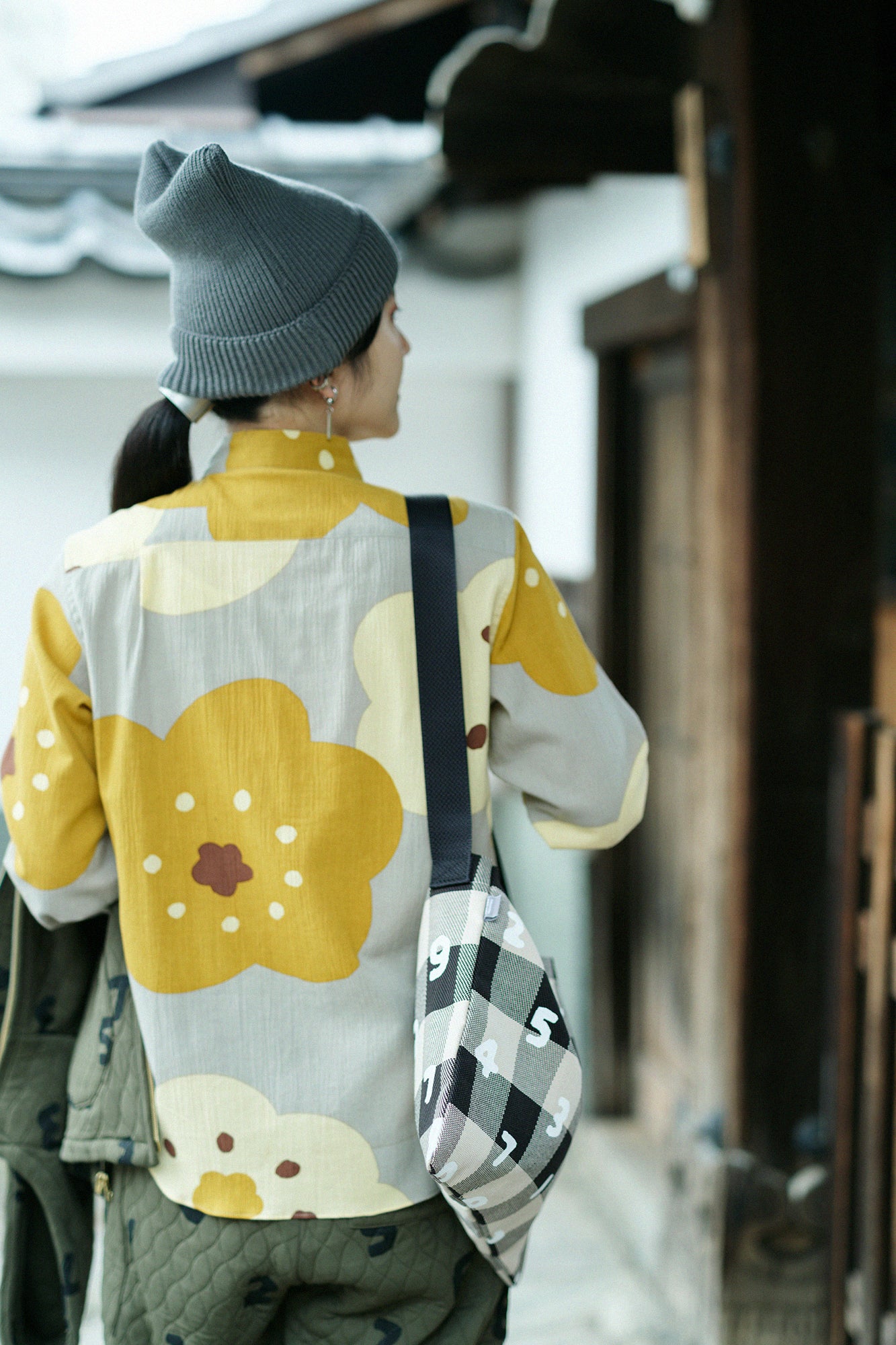 Chizimi Cotton 20/20 Shirt／Smile Beige