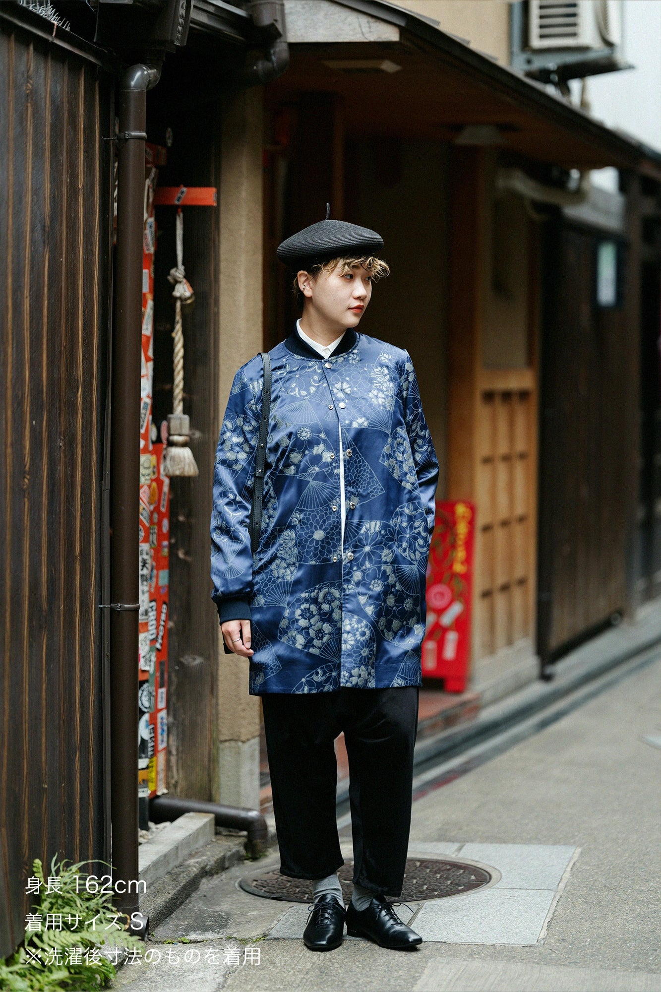 【3月17日頃発送予定】コットンキュプラ サルエルパンツ／ブラック