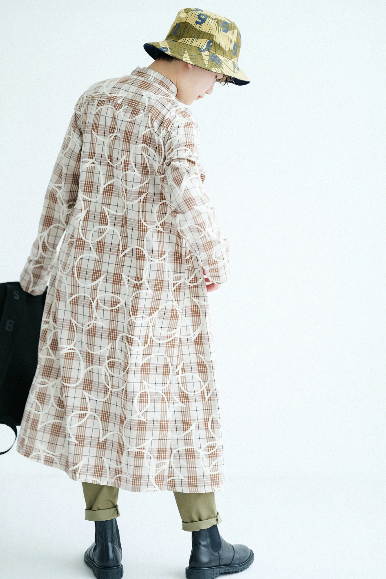 【3月10日頃発送予定】メランジチェック H.N.BIKEワンピース／しあわせ