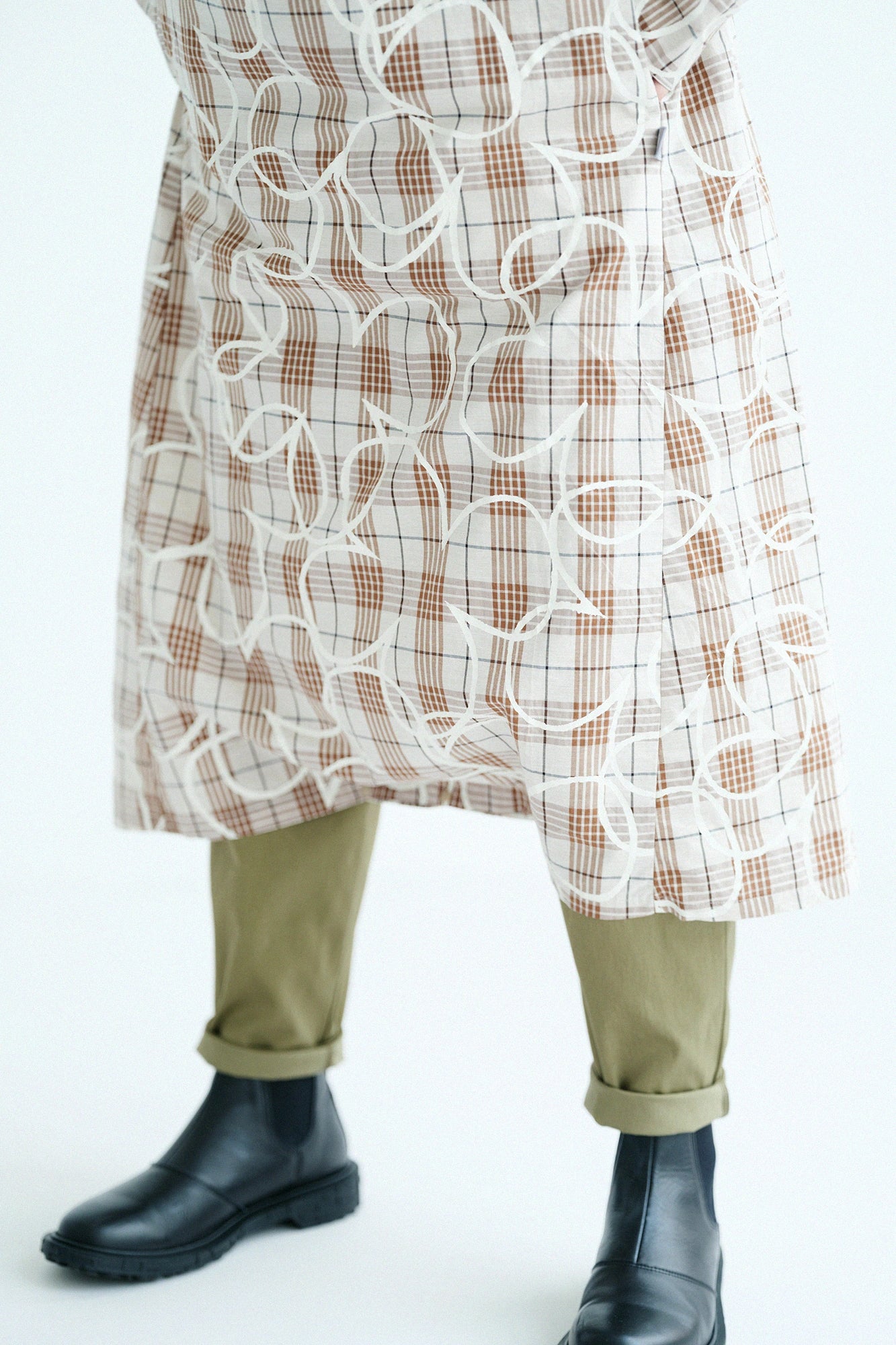 【3月10日頃発送予定】メランジチェック H.N.BIKEワンピース／しあわせ