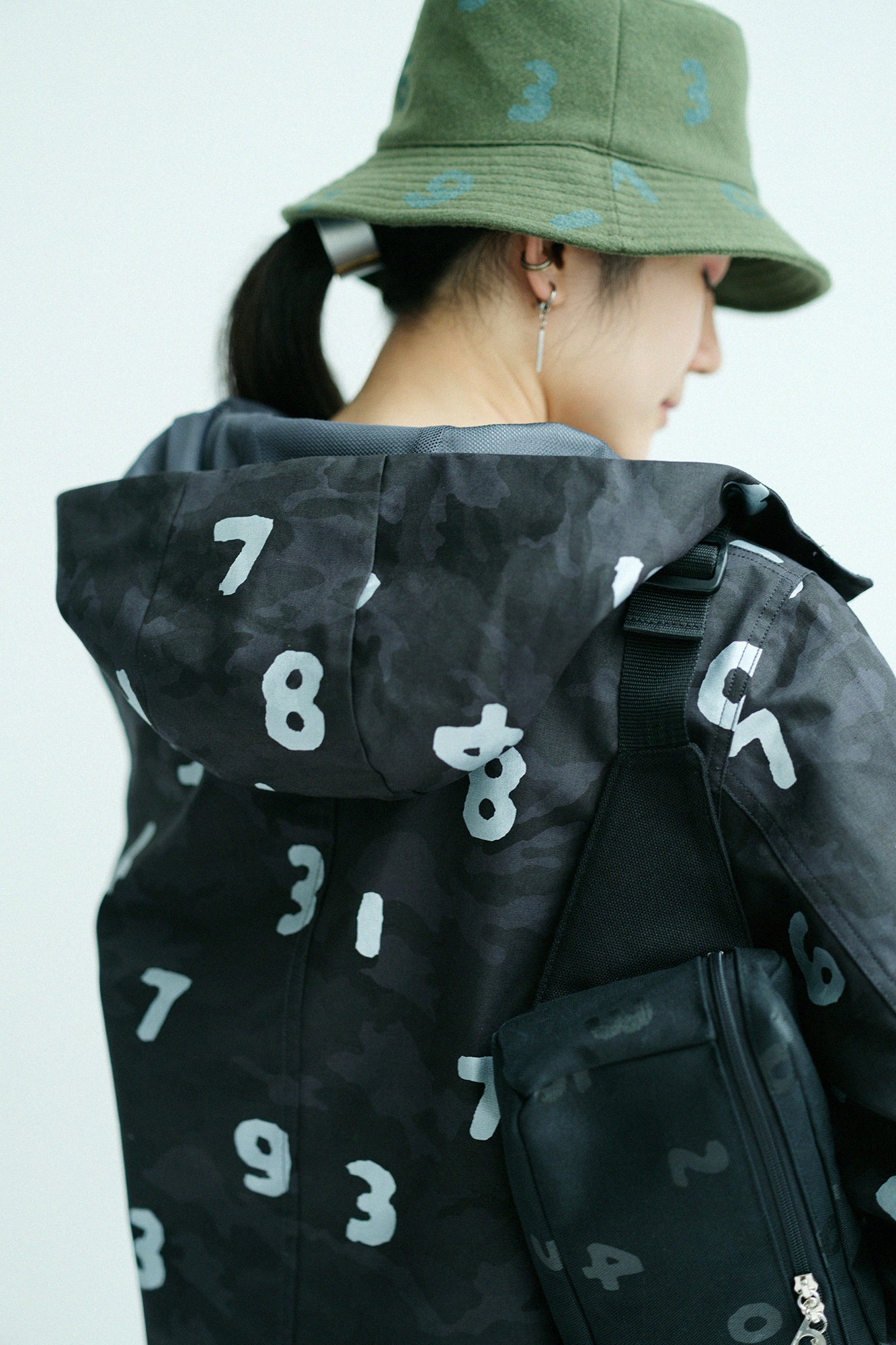 Waterproof Mountain Parka／camo SO-SU-U Dark Grey 