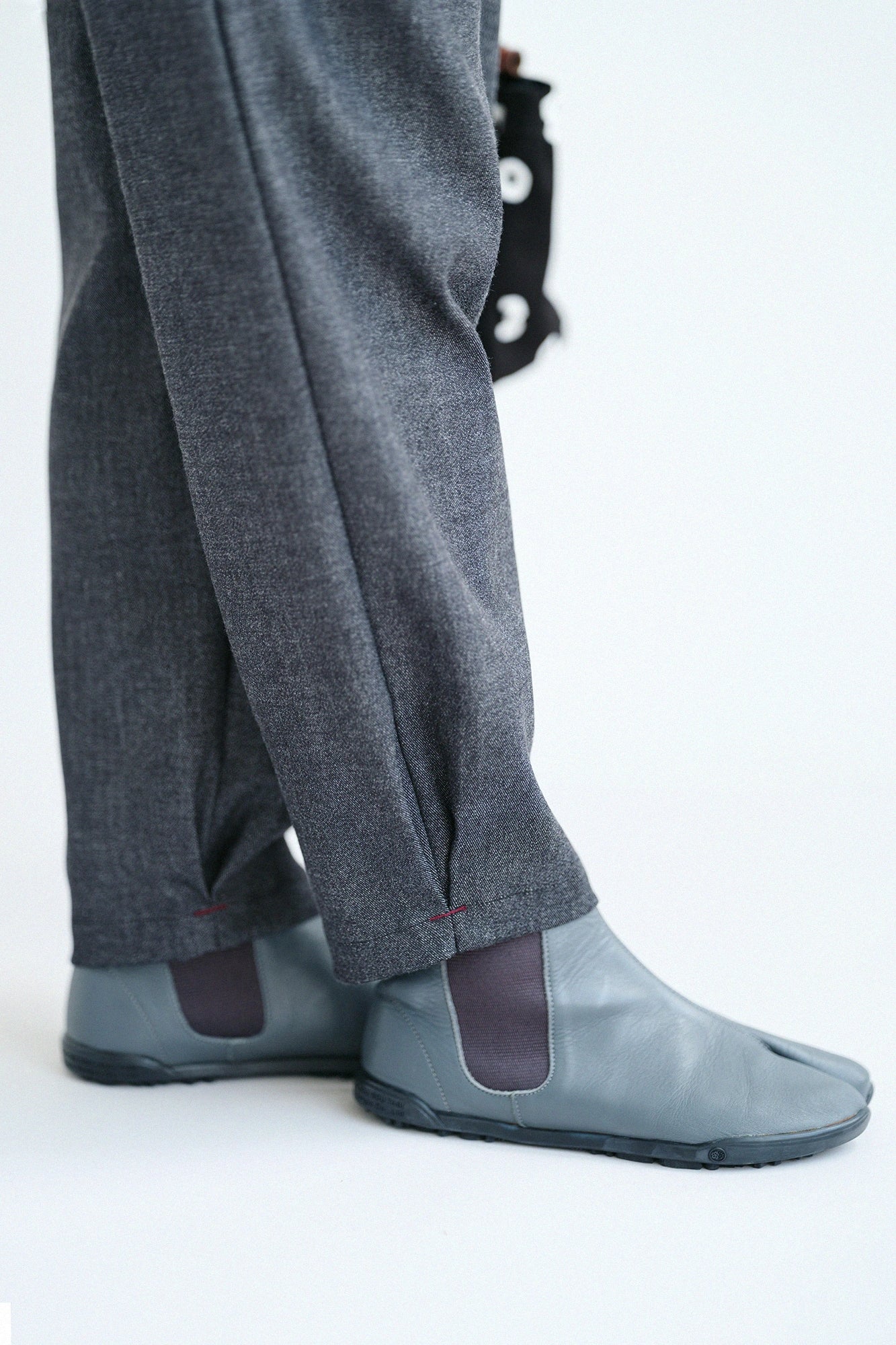 【Voraussichtlicher Versand um den 22. September】Stretch-Denim Haori mit Kimono-Ärmeln / Schwarz 