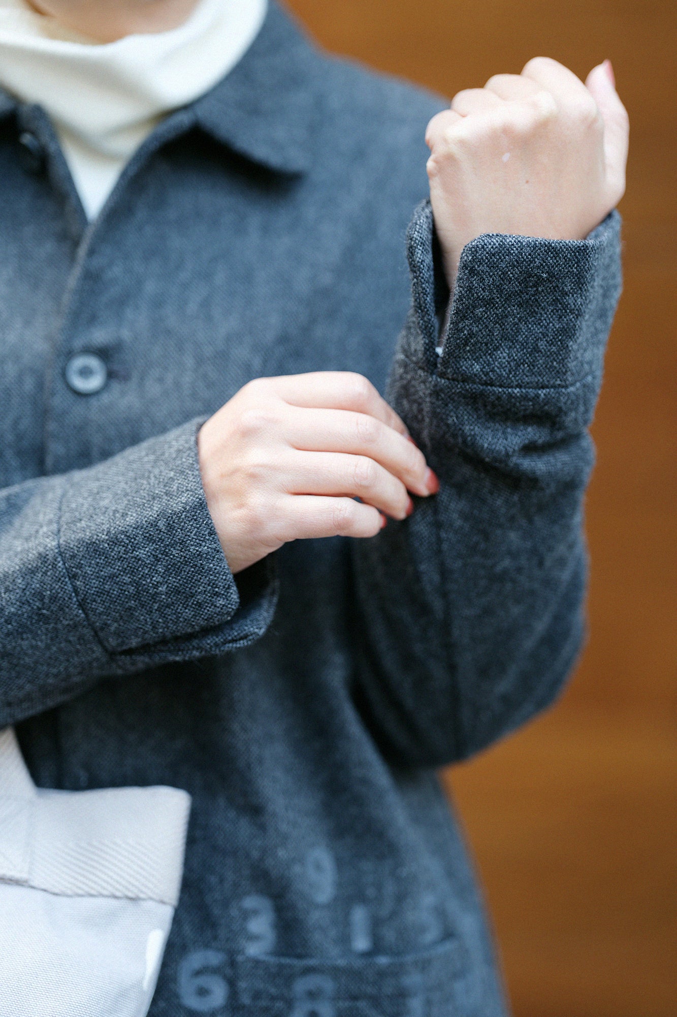 【Pre-order】CORDURA® Combat Wool Collar Jacket／Heather Dark Grey（※Scheduled to be shipped around Dec 9）