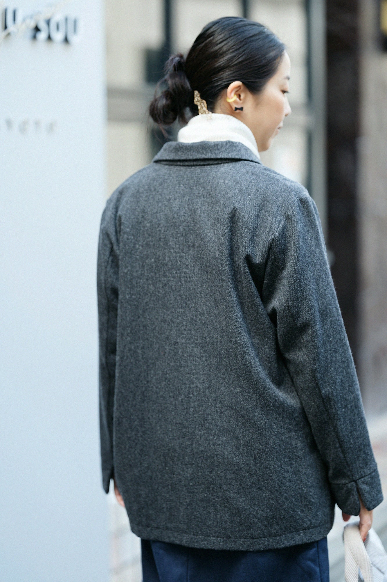 【Pre-order】CORDURA® Combat Wool Collar Jacket／Heather Dark Grey（※Scheduled to be shipped around Dec 9）