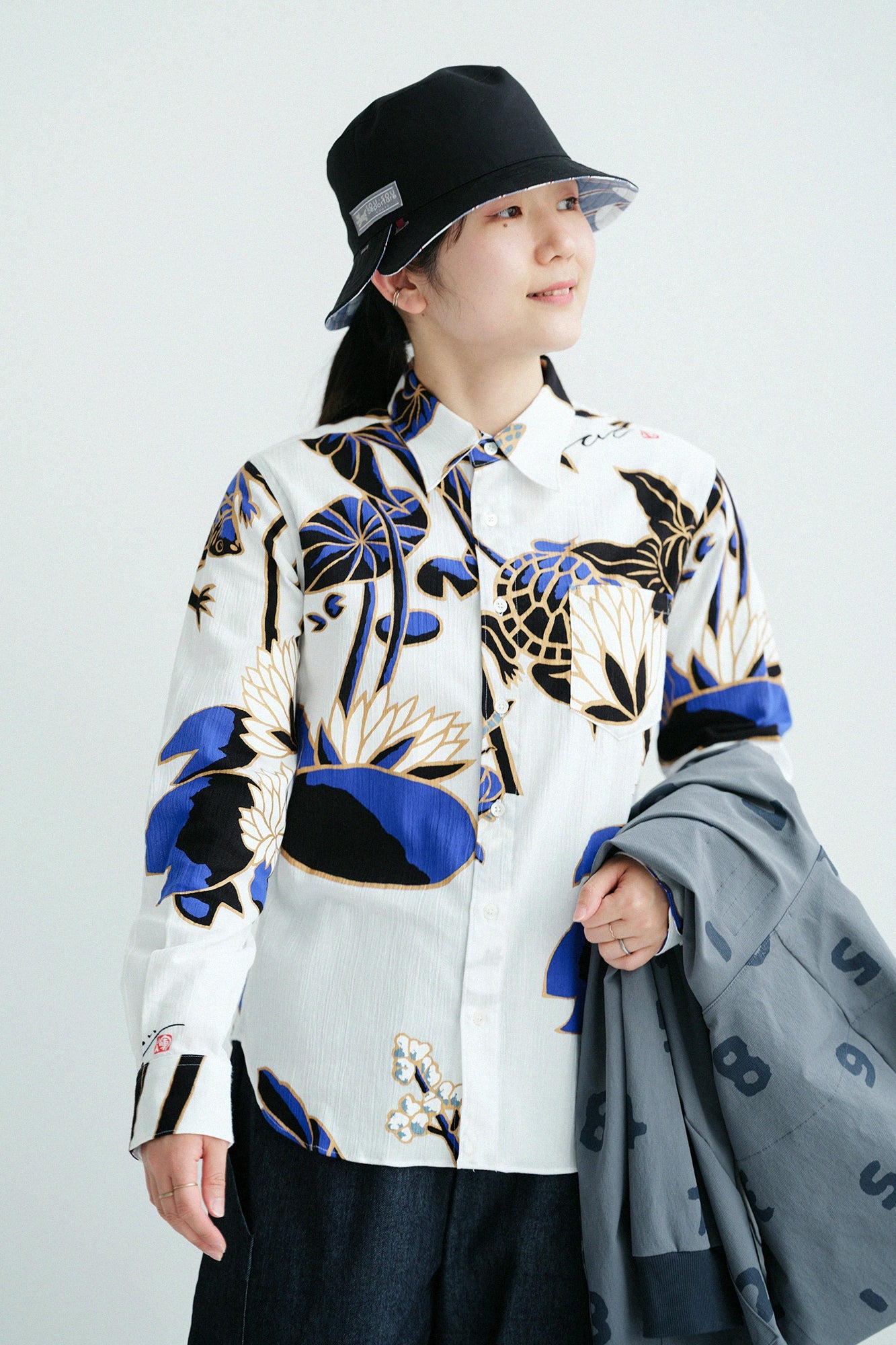 [Expédition prévue vers le 10 mars] Chemise Takashima Chijimi 20/20/terre aquatique