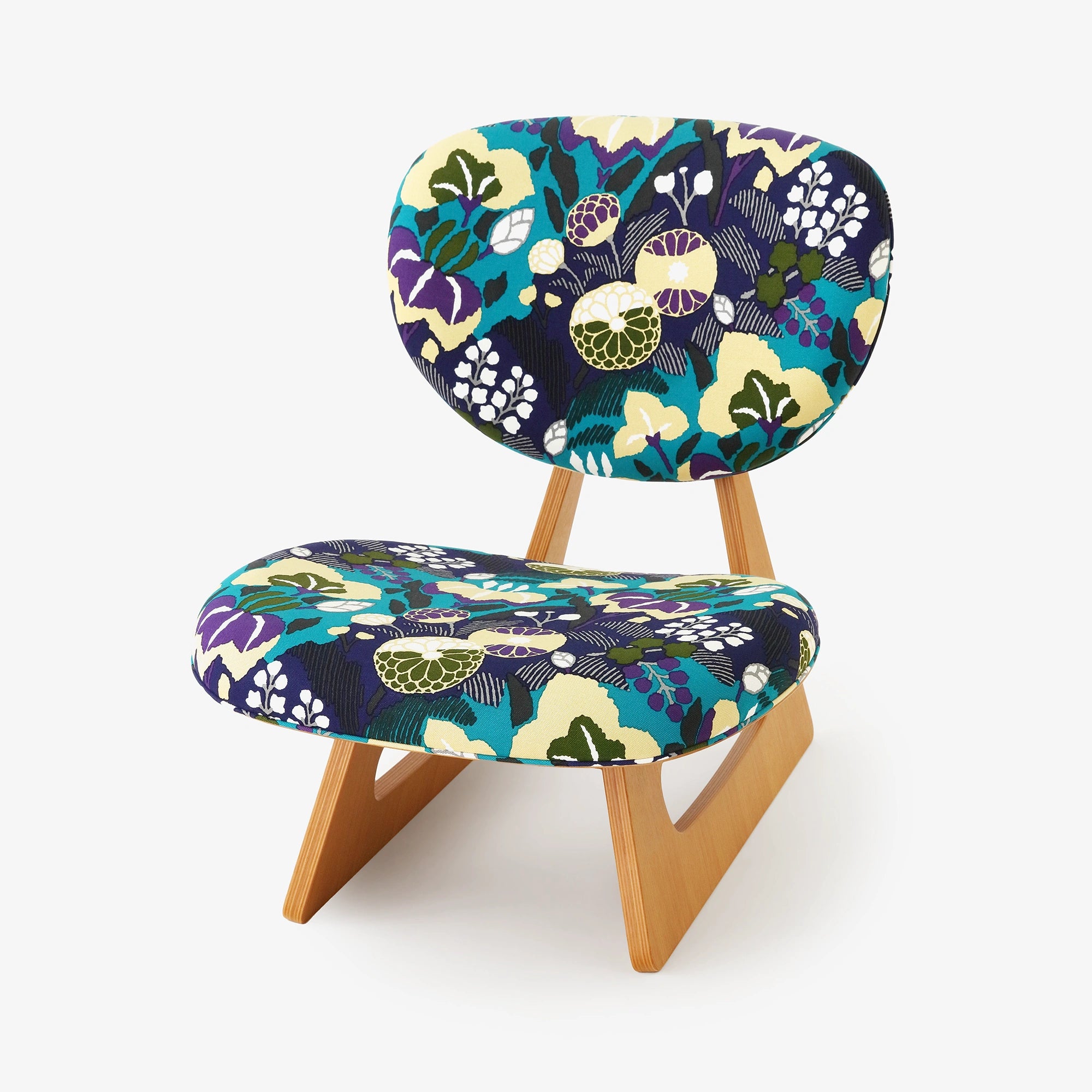 【Expédition prévue dans un mois et demi】SOU・SOU × Tendo Mokko Fauteuil bas / SO-SU-U couleur encre pâle (usuzumiiro) 