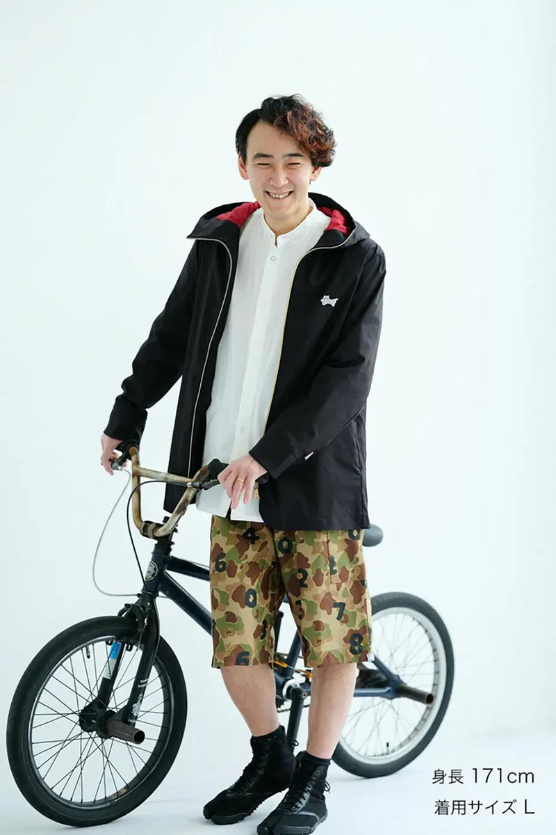 린넨 트윌 BIKE 반바지／duck hunter camo SO-SU-U 공오배자색(우츠후시이로) 