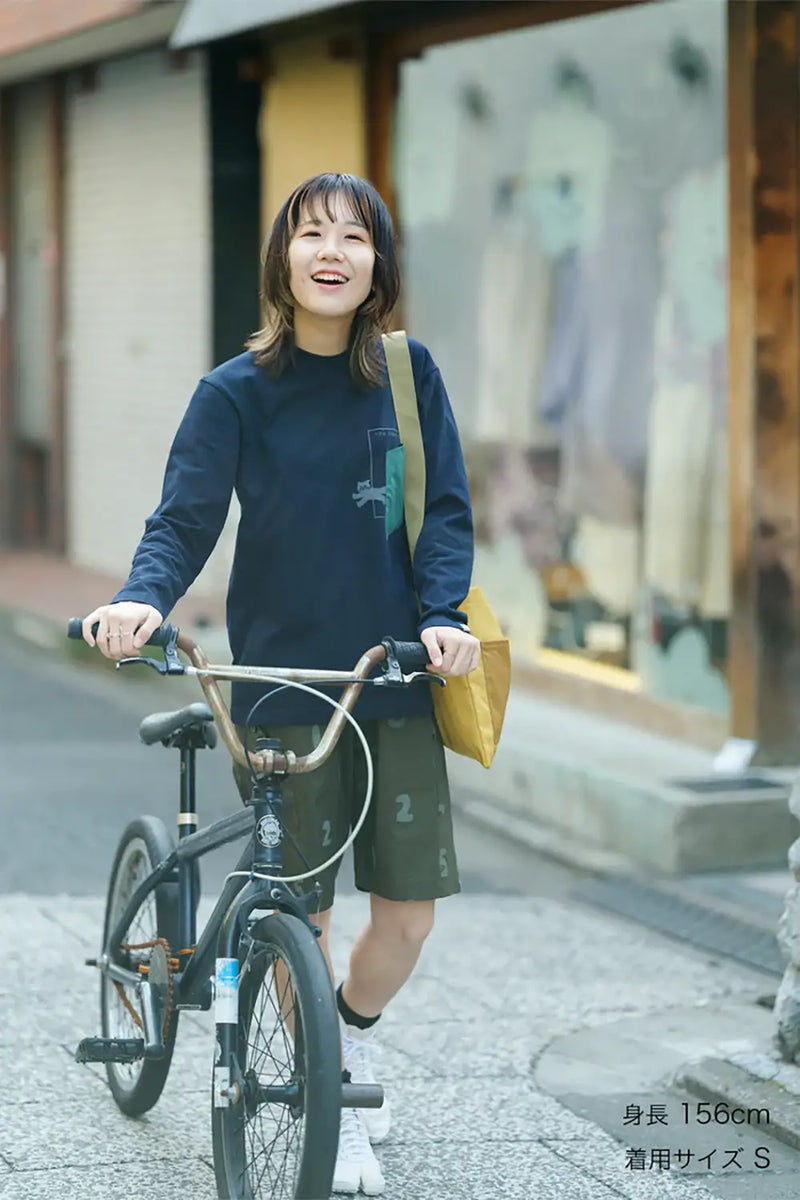 크렌제(R) 타월 BIKE 반바지／SO-SU-U 올리브 그린 
