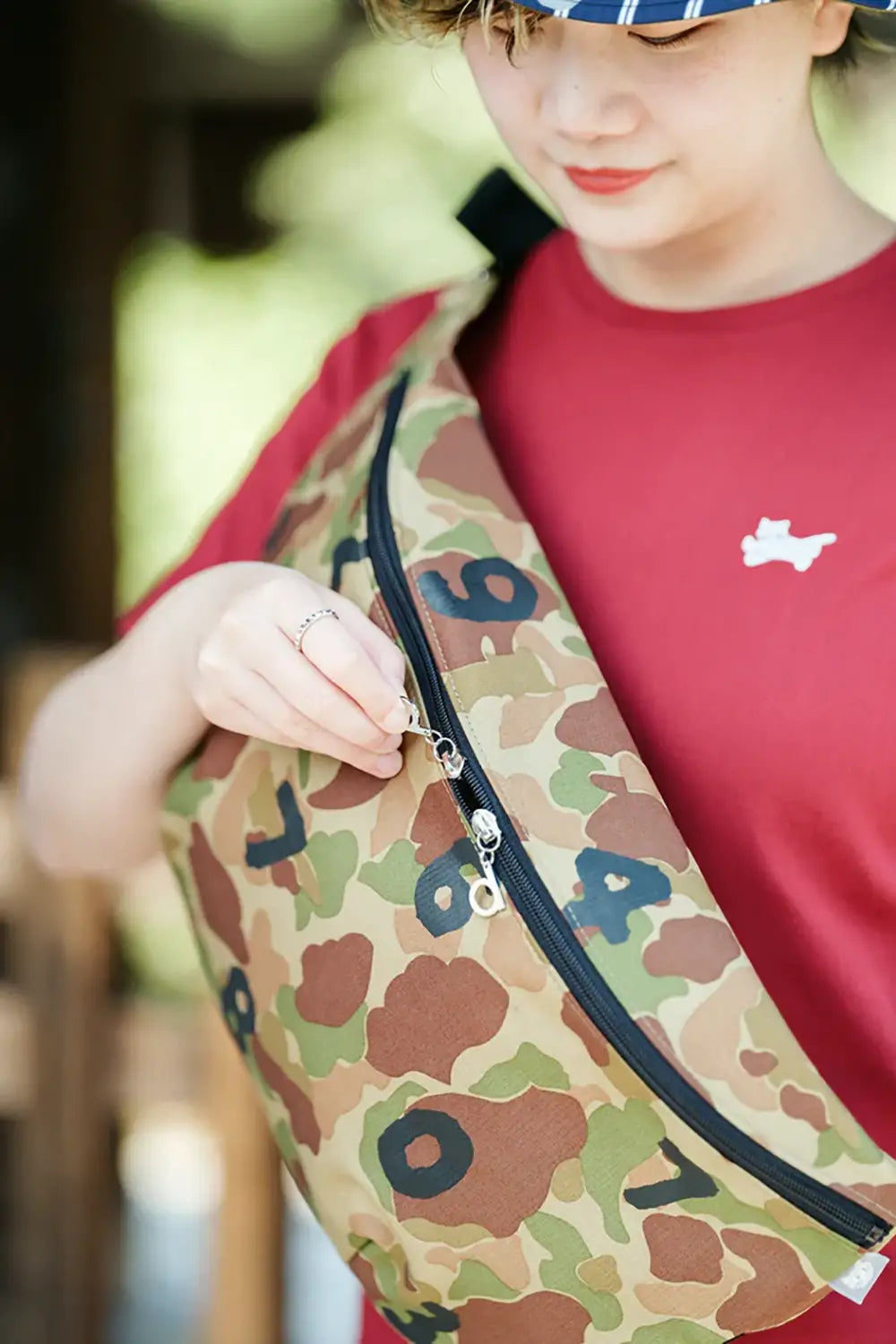 더블 페이스 d. 바디백 / duck hunter camo SO-SU-U 올리브 베이지
