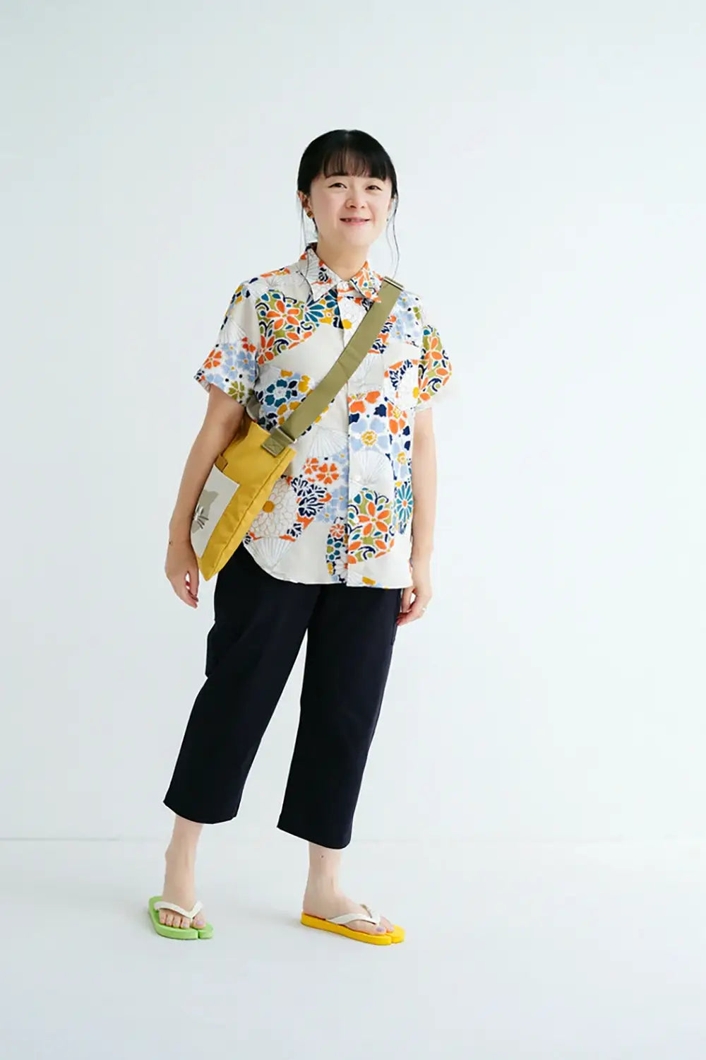 타카시마치지미 20/20 반팔셔츠／오우기 