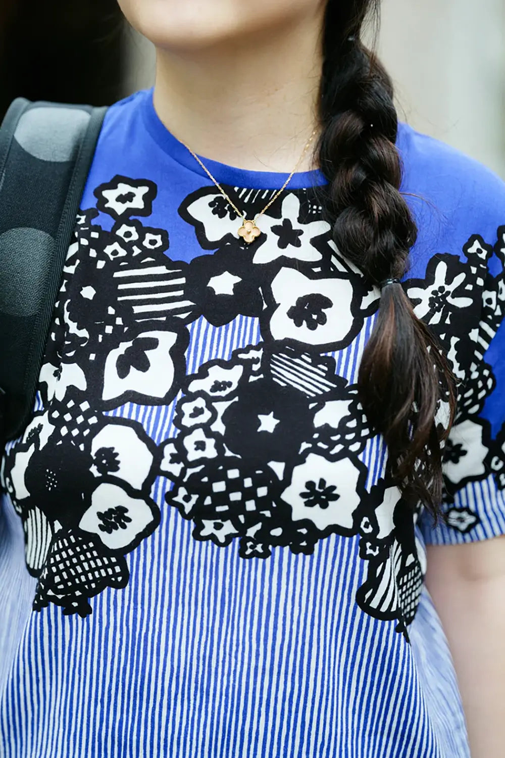타카시마치지미 40/40 반팔T셔츠／하나쿠스다마 