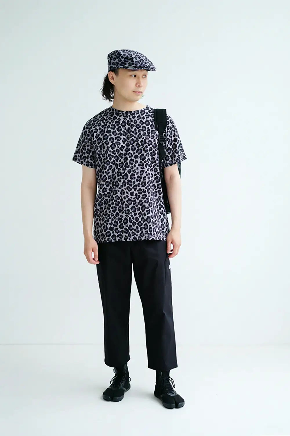 타카시마치지미 40/40 반팔T셔츠/depo leopard Midnight 