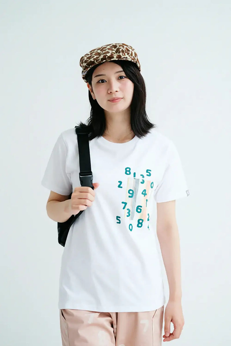 【6月30日頃発送予定】半袖 ポケットTシャツ[5.0]／ホワイト×SO-SU-U昆（こん）